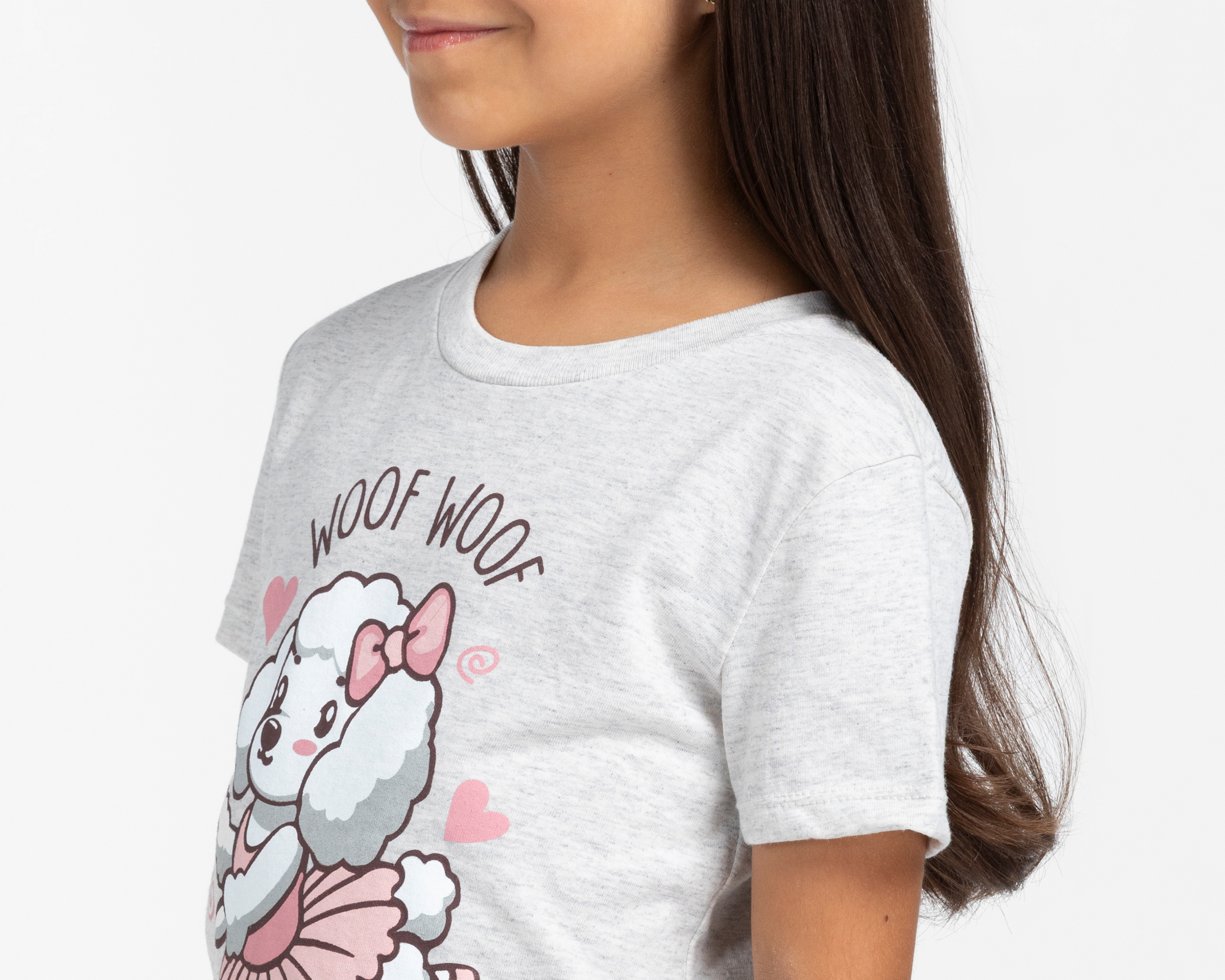 Foto 5 pulgar | Foto 4 | Playera de Cuello Redondo Gris Action Gear para Niña