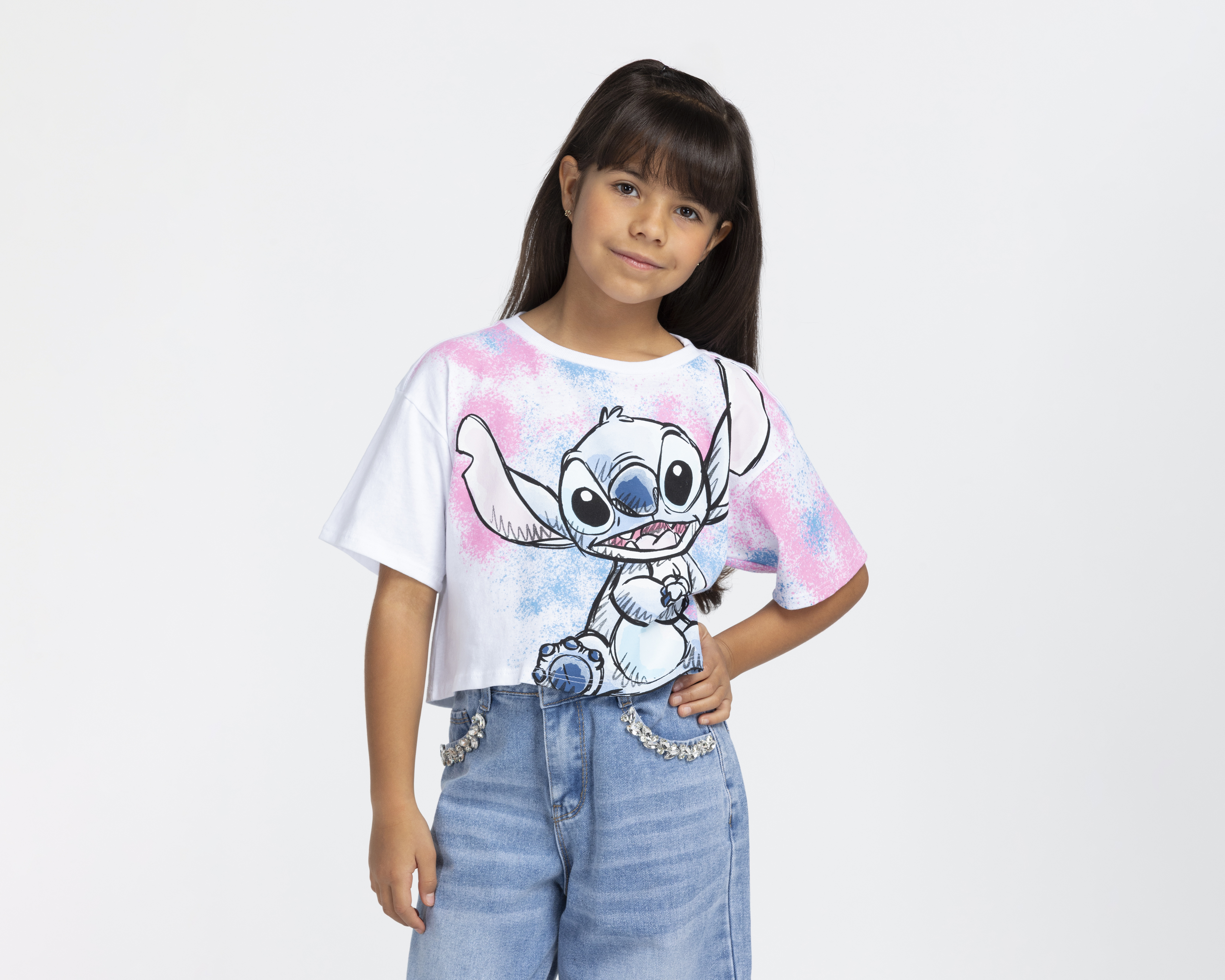 Foto 2 pulgar | Foto 1 | Playera Lilo & Stitch Disney para Niña