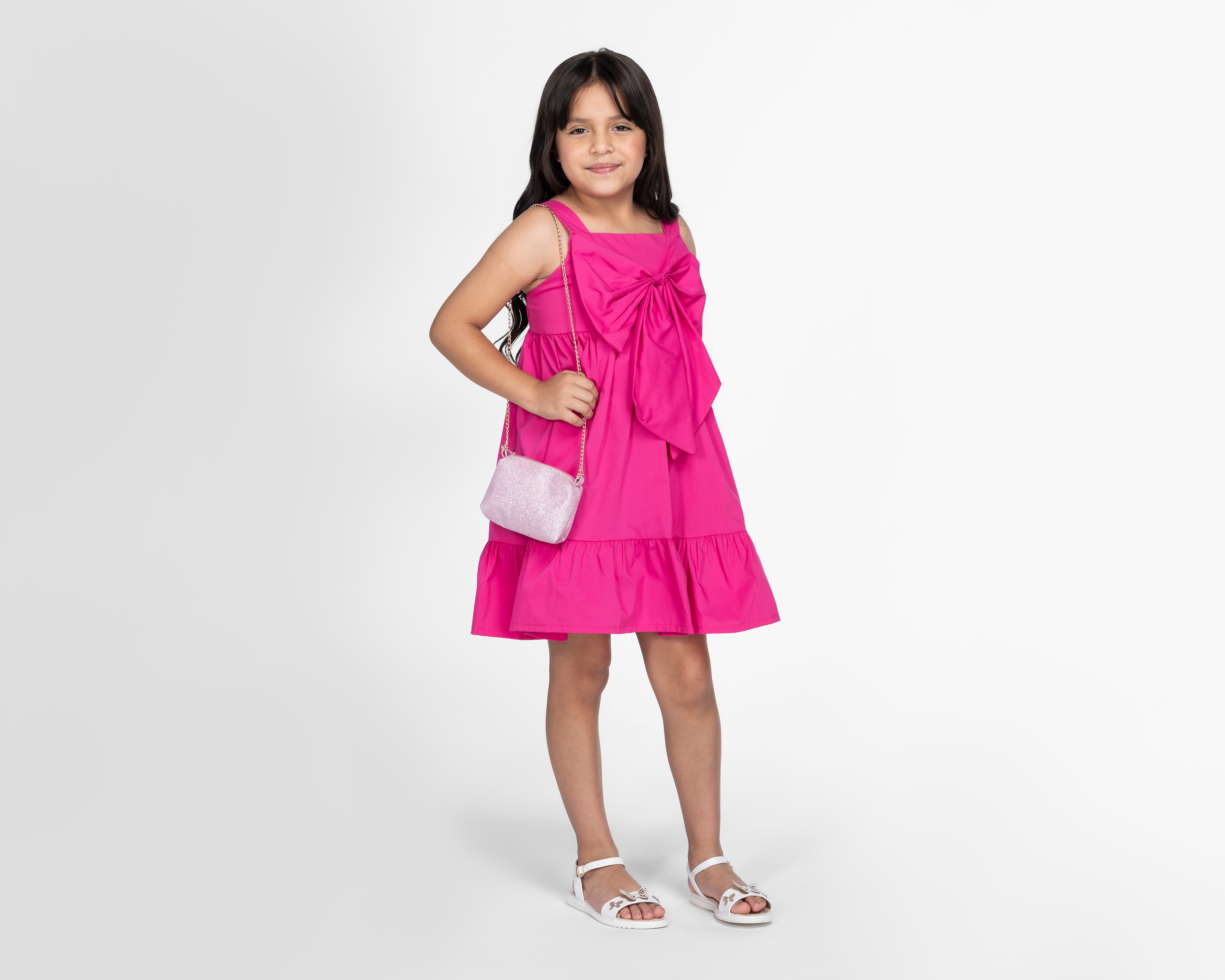 Vestido Rosa Girls Attitude para Niña con Bolsa