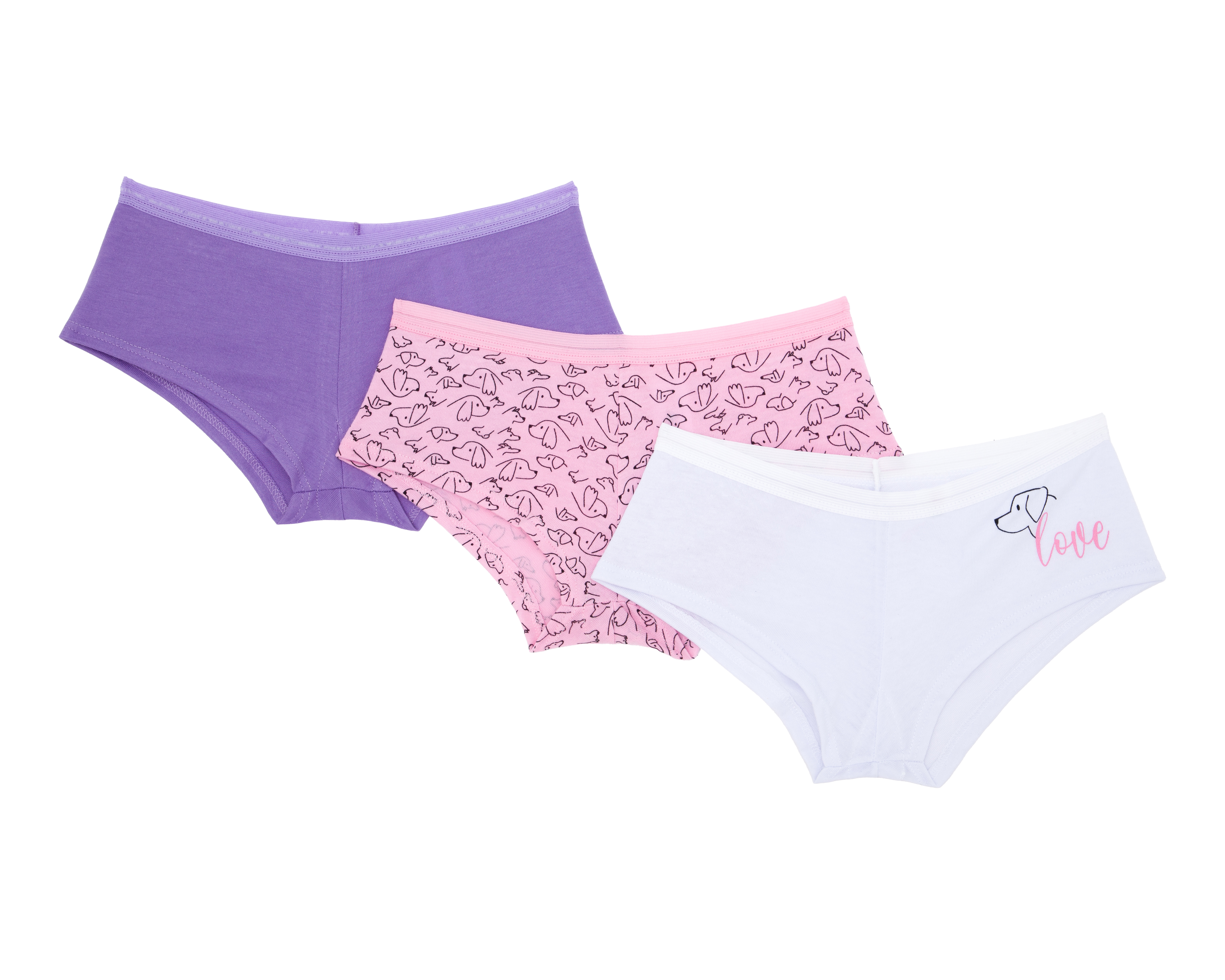 Foto 2 pulgar | Foto 1 | Bóxer Girls Attitude para Niña 3 Piezas