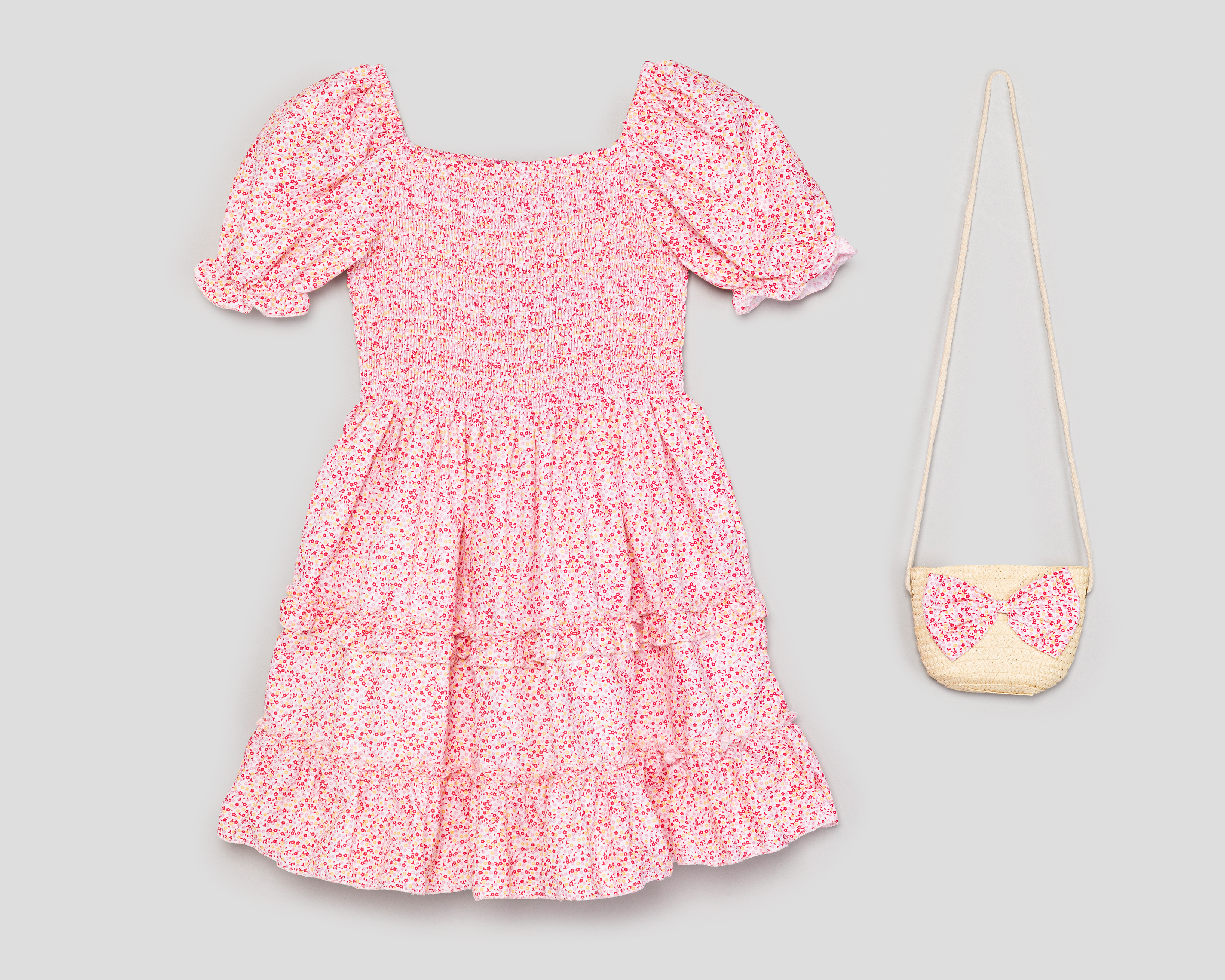 Foto 1 | Foto 1 | Vestido Rosa Girls Attitude para Niña con Bolsa