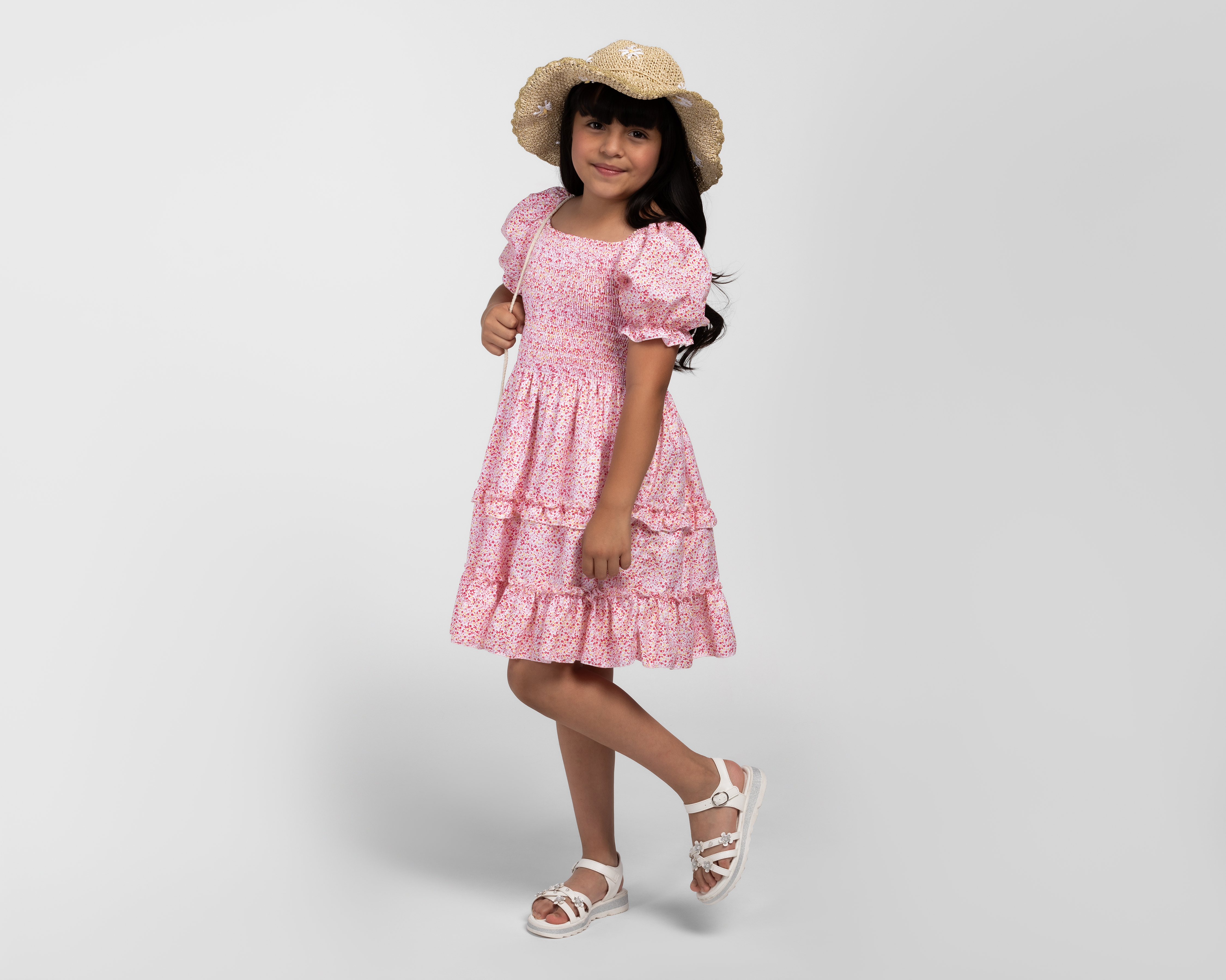 Foto 4 pulgar | Foto 3 | Vestido Rosa Girls Attitude para Niña con Bolsa