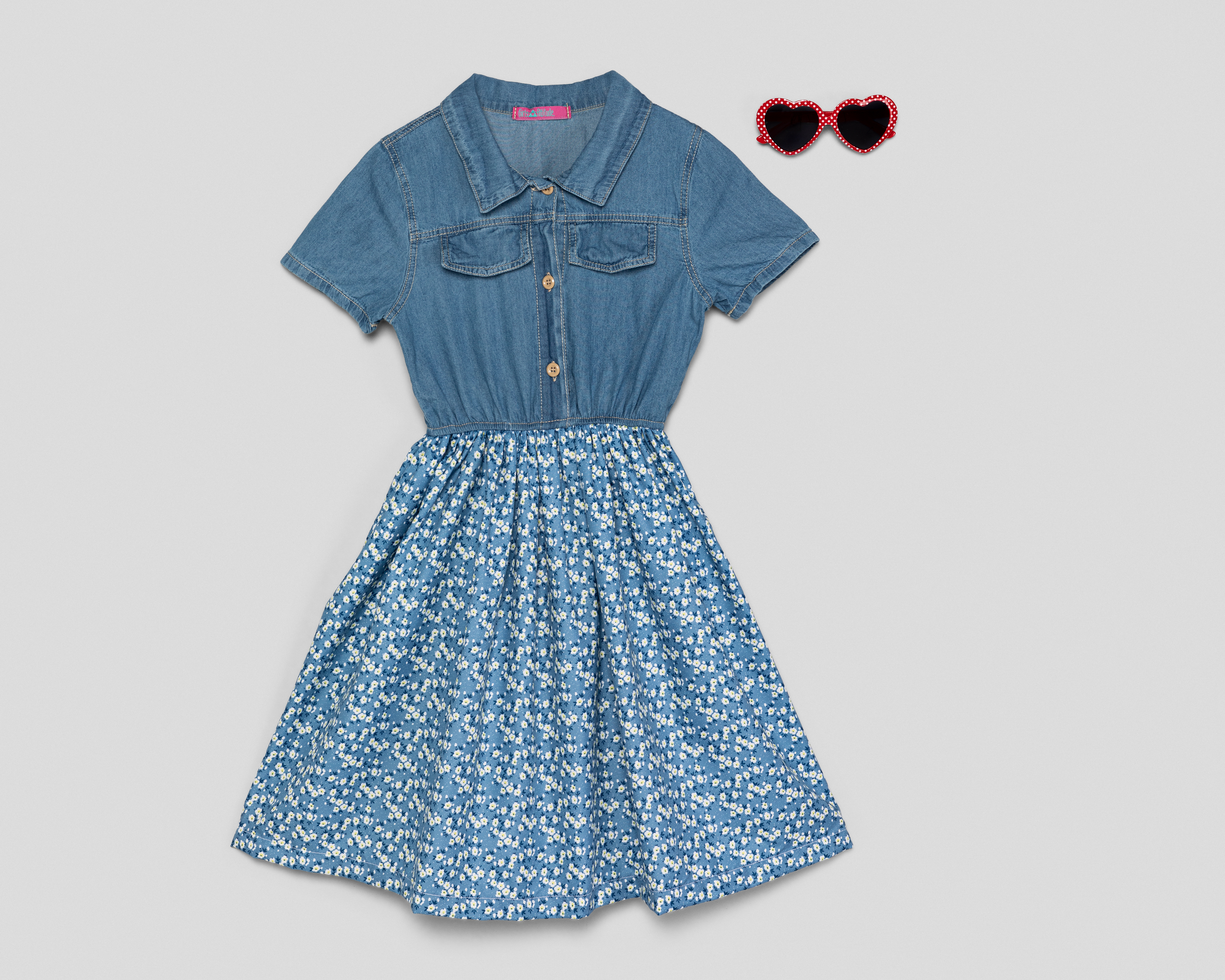 Foto 1 | Foto 1 | Vestido Azul Girls Attitude para Niña con Lentes