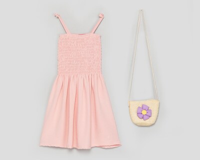 Foto 1 | Foto 1 | Vestido Rosa Girls Attitude para Niña con Bolsa