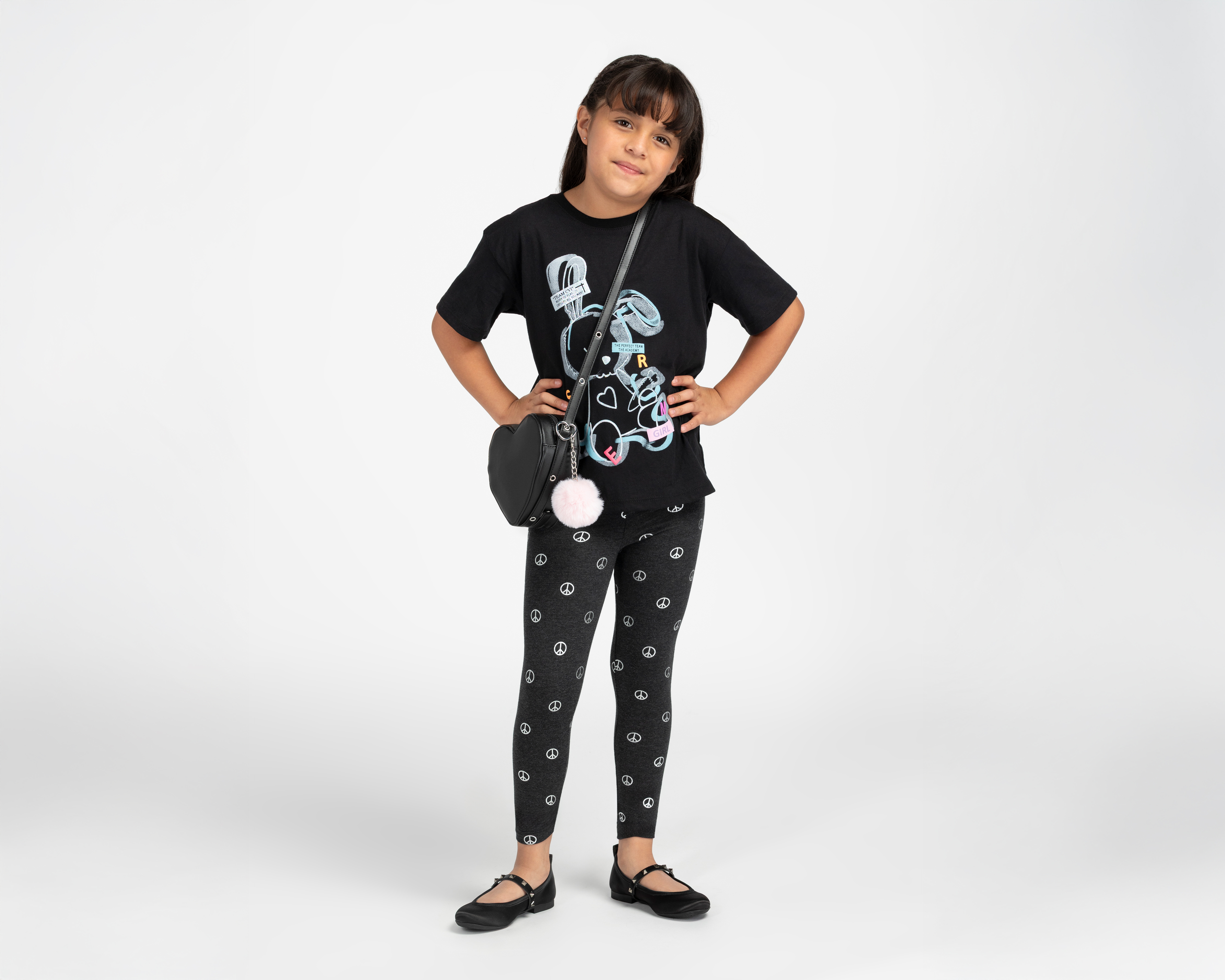 Foto 3 pulgar | Foto 2 | Playera 18 Forever Manga Corta Estampada para Niña