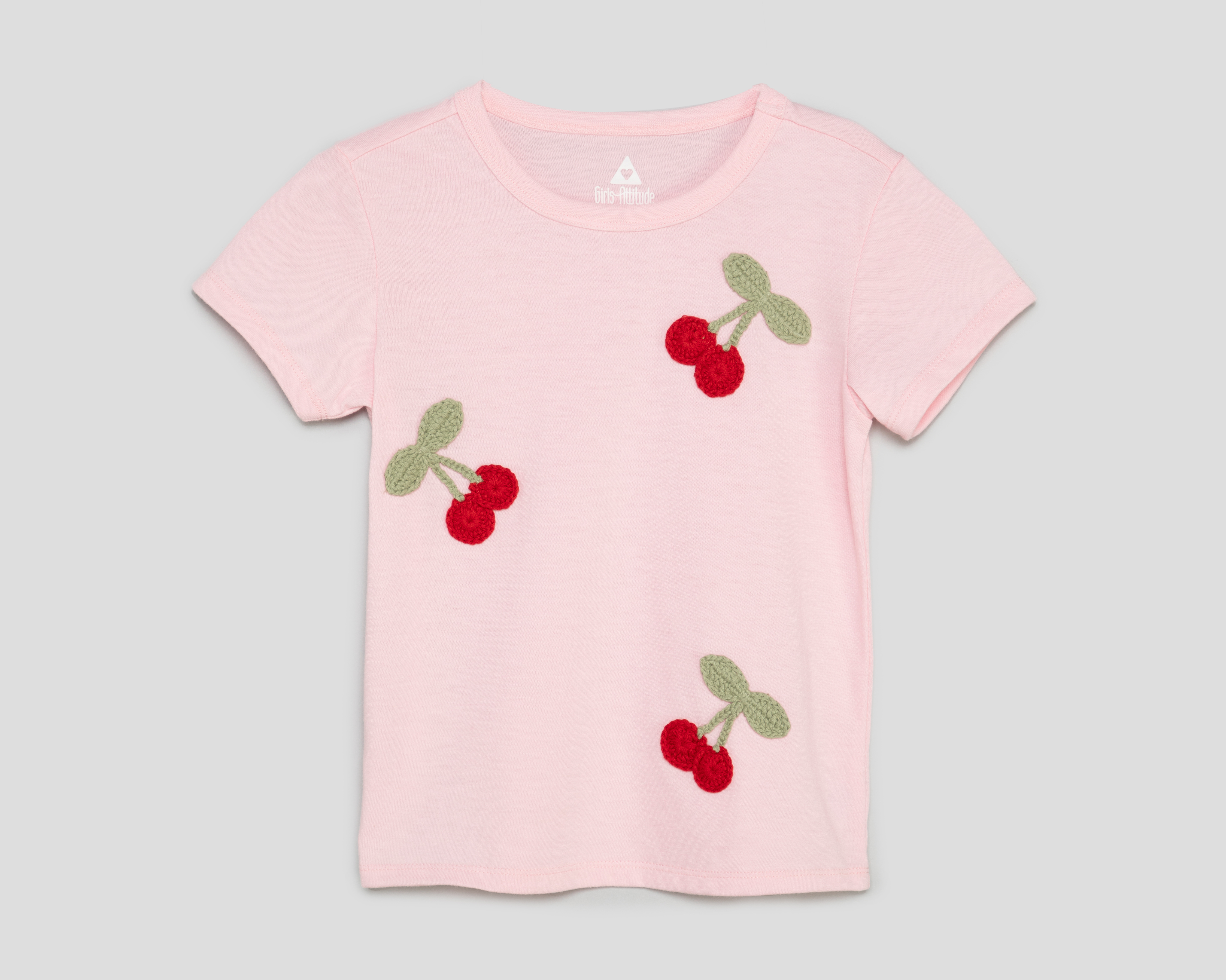 Foto 2 pulgar | Foto 1 | Playera de Cuello Redondo Rosa Girls Attitude para Niña