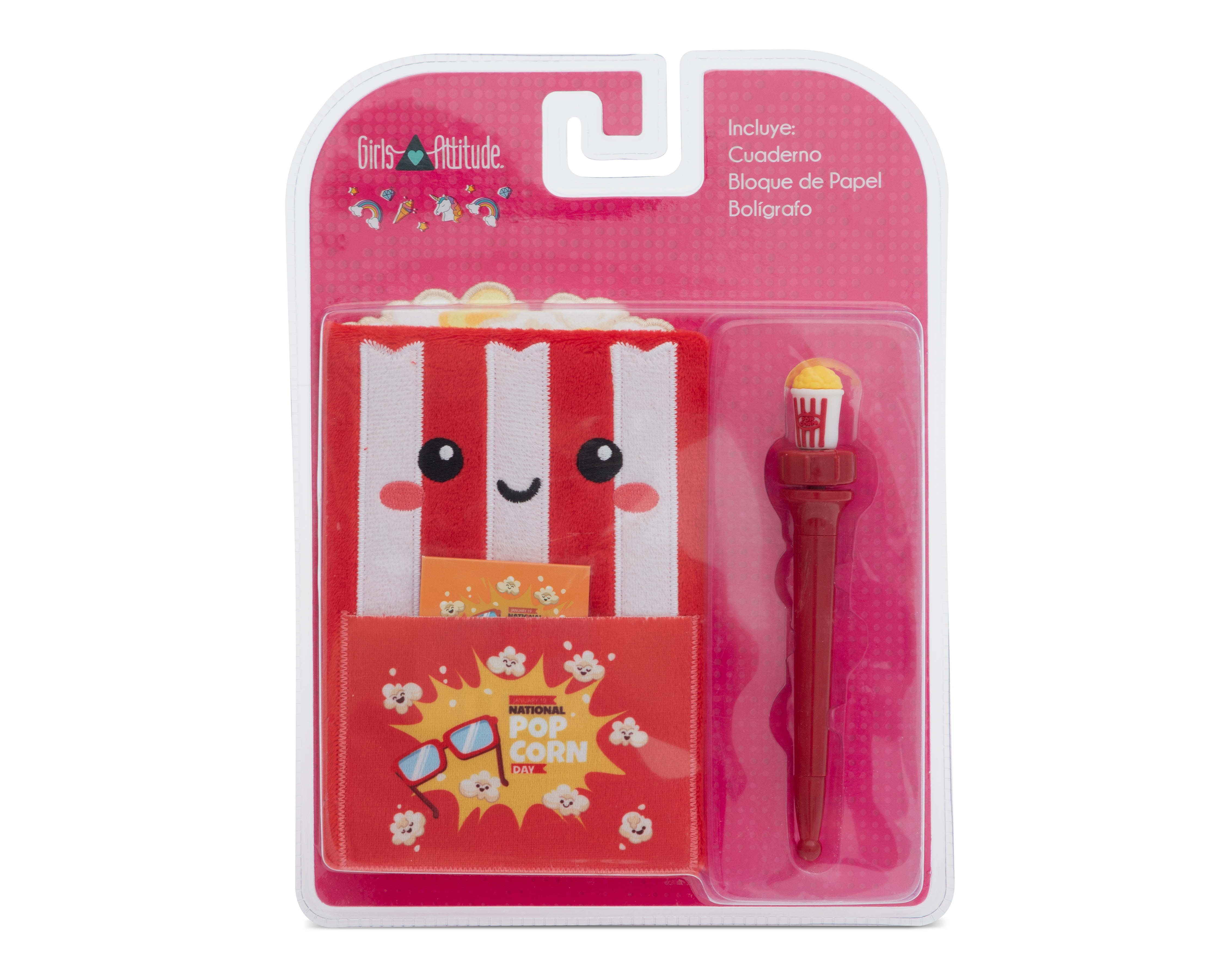 Foto 4 pulgar | Foto 3 | Cuaderno de Palomitas Girls Attitude con Accesorios