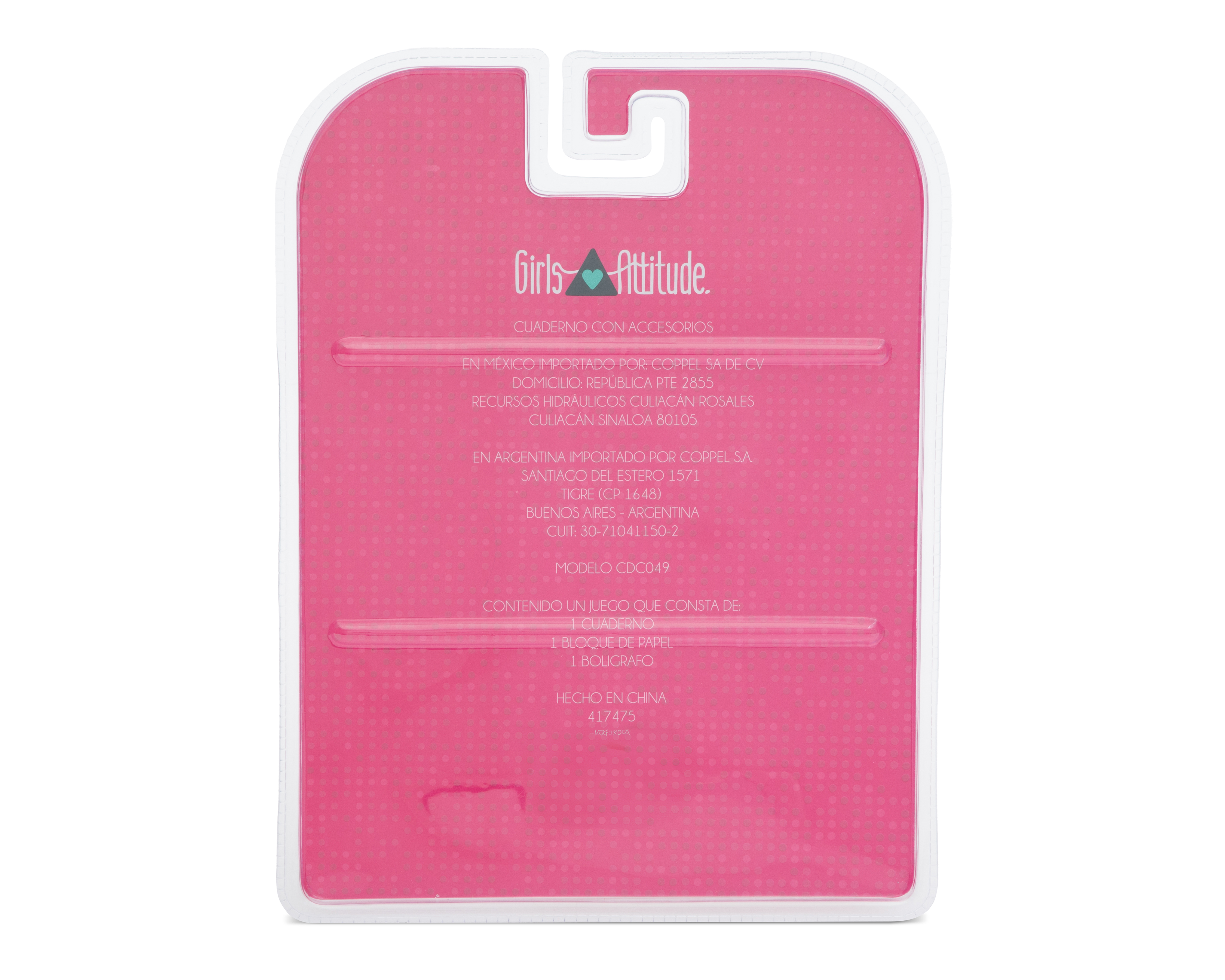 Foto 5 pulgar | Foto 4 | Cuaderno de Palomitas Girls Attitude con Accesorios