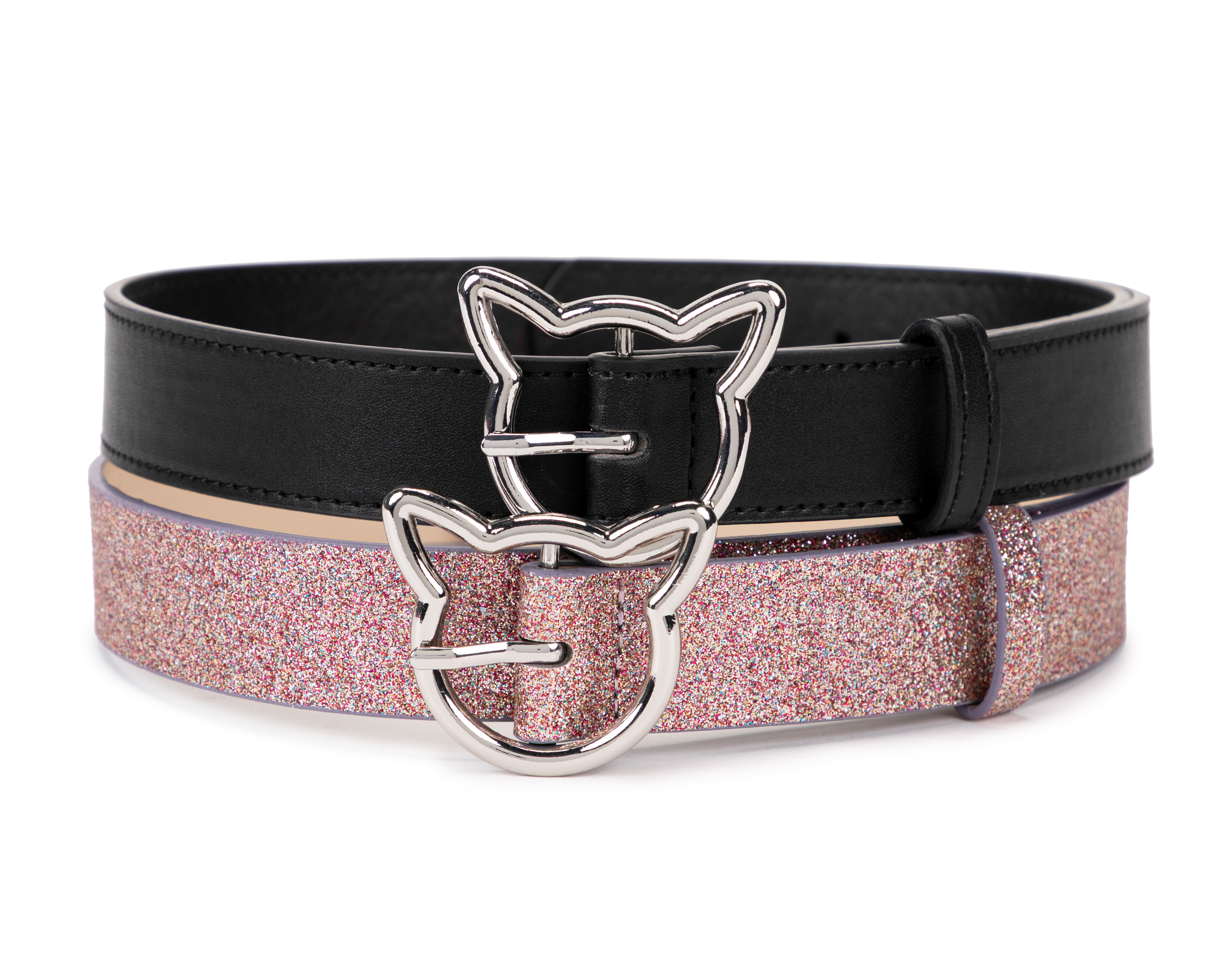 Foto 2 pulgar | Foto 1 | Cinturón para Niña Girls Attitude con Glitter 2 Piezas