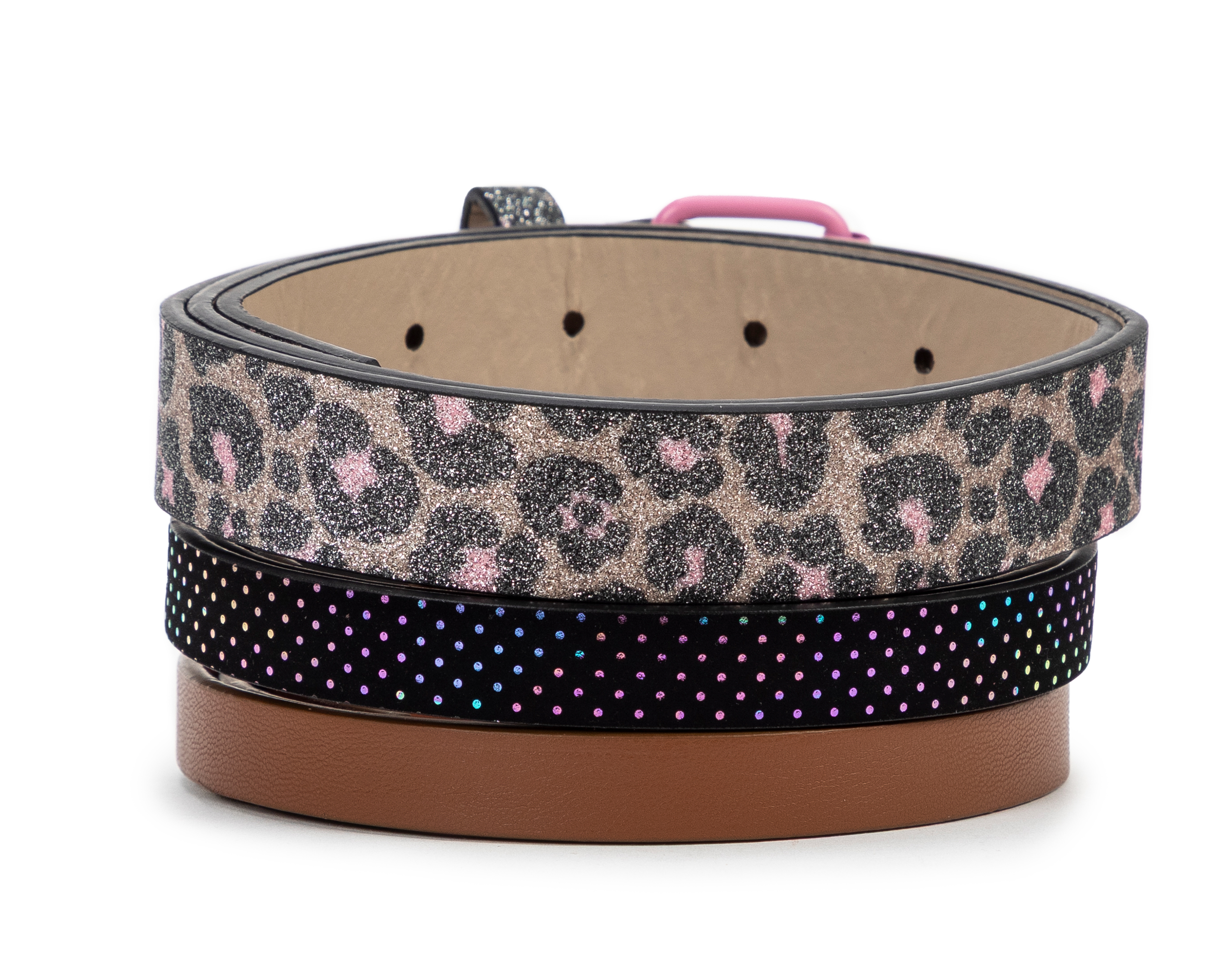 Foto 3 pulgar | Foto 2 | Cinturón para Niña 18 Forever Estampado 3 Piezas