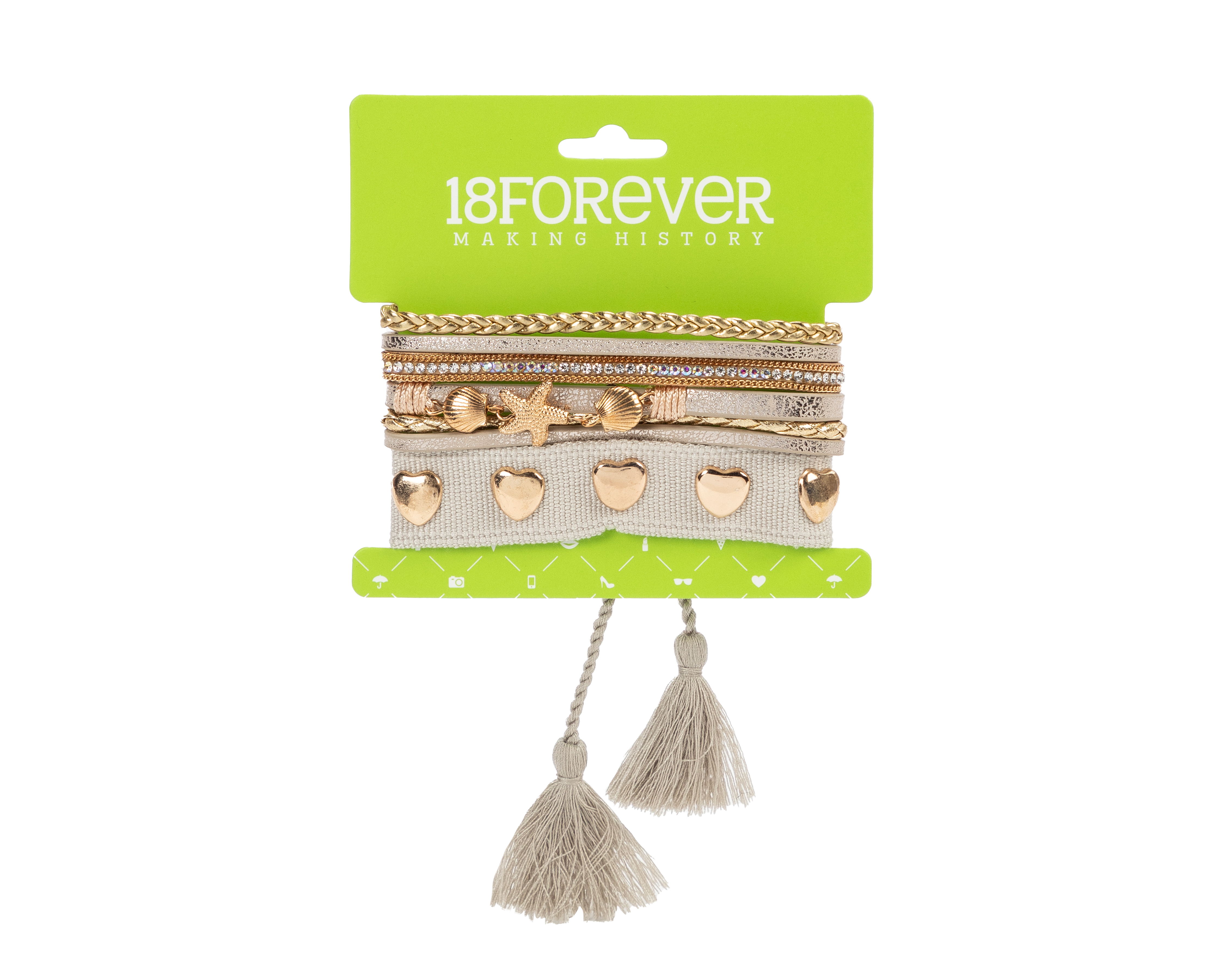 Pulseras de Bisutería 18 Forever 2 Piezas