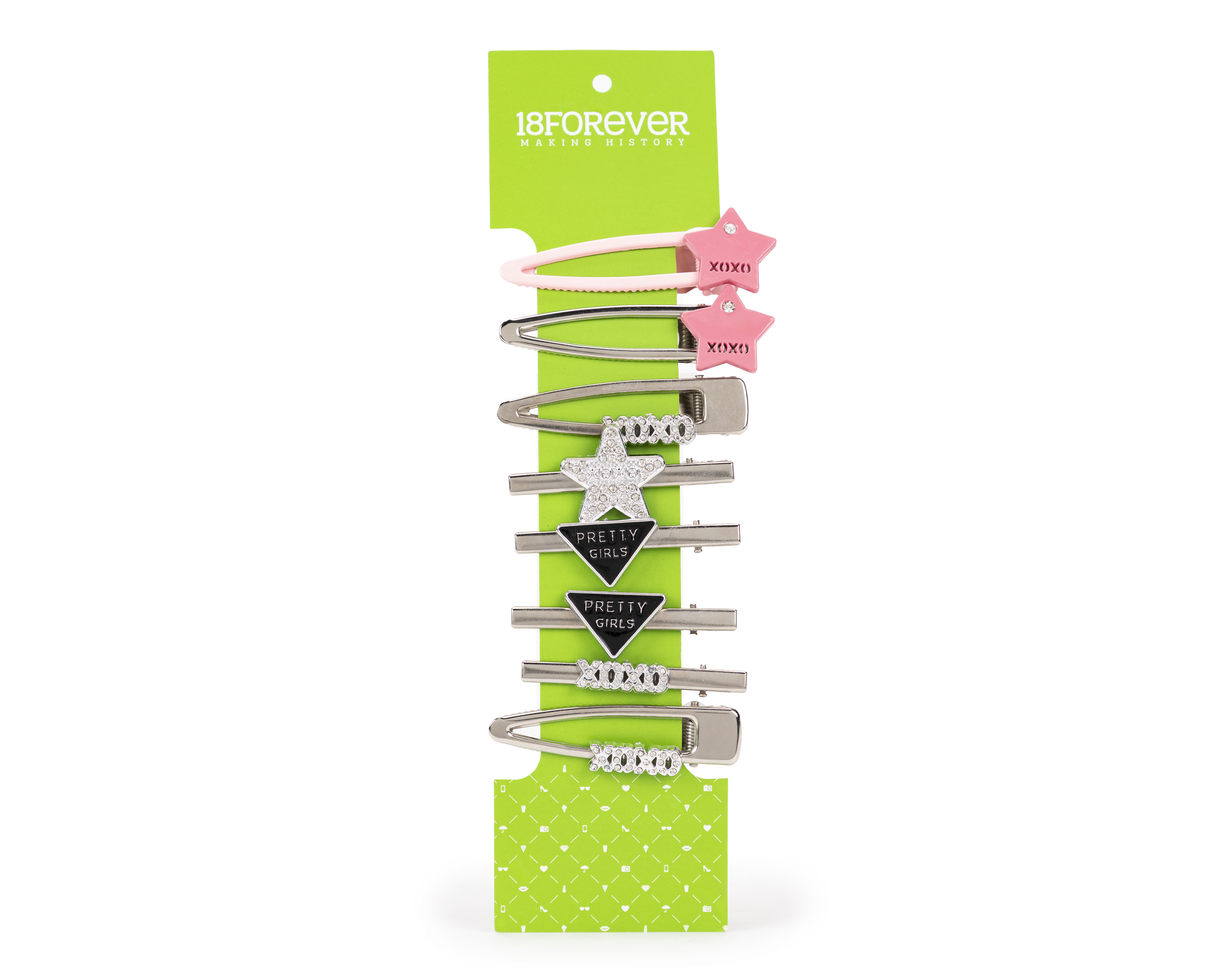 Broches para Cabello 18 Forever 8 Piezas