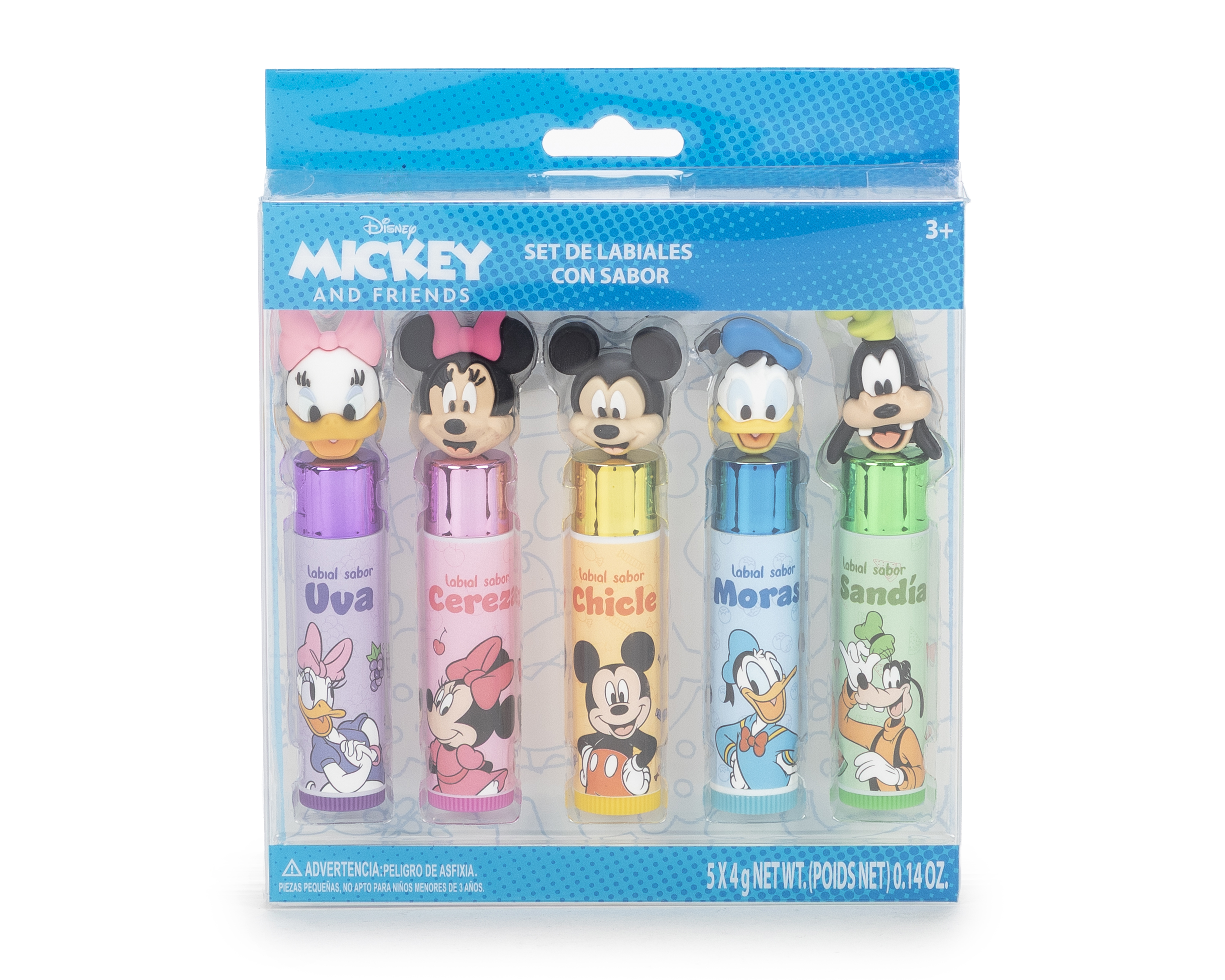 Foto 2 pulgar | Foto 1 | Set de Labiales Disney Mickey and Friends 5 Piezas