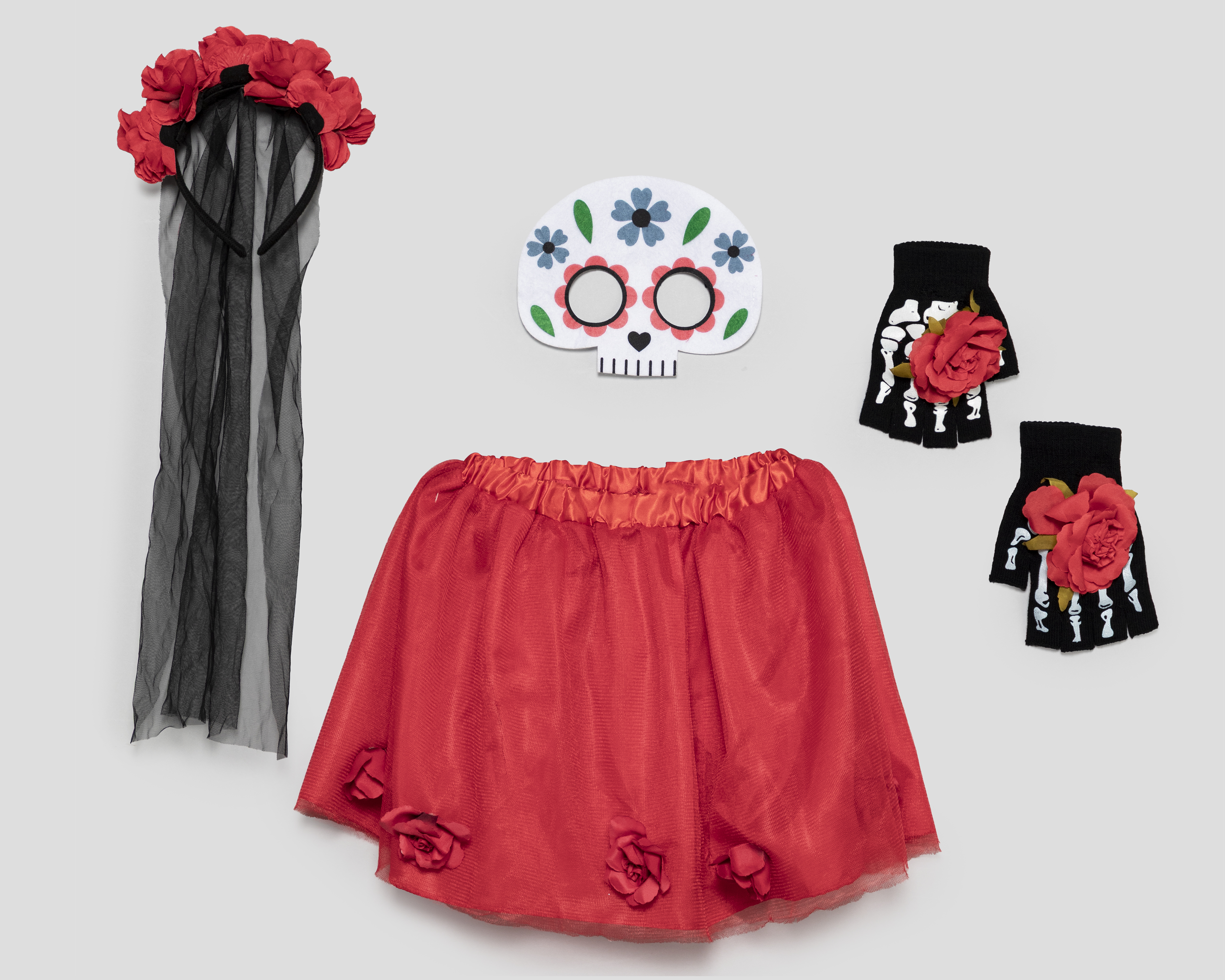 Disfraz de Catrina Girls Attitude para Niña