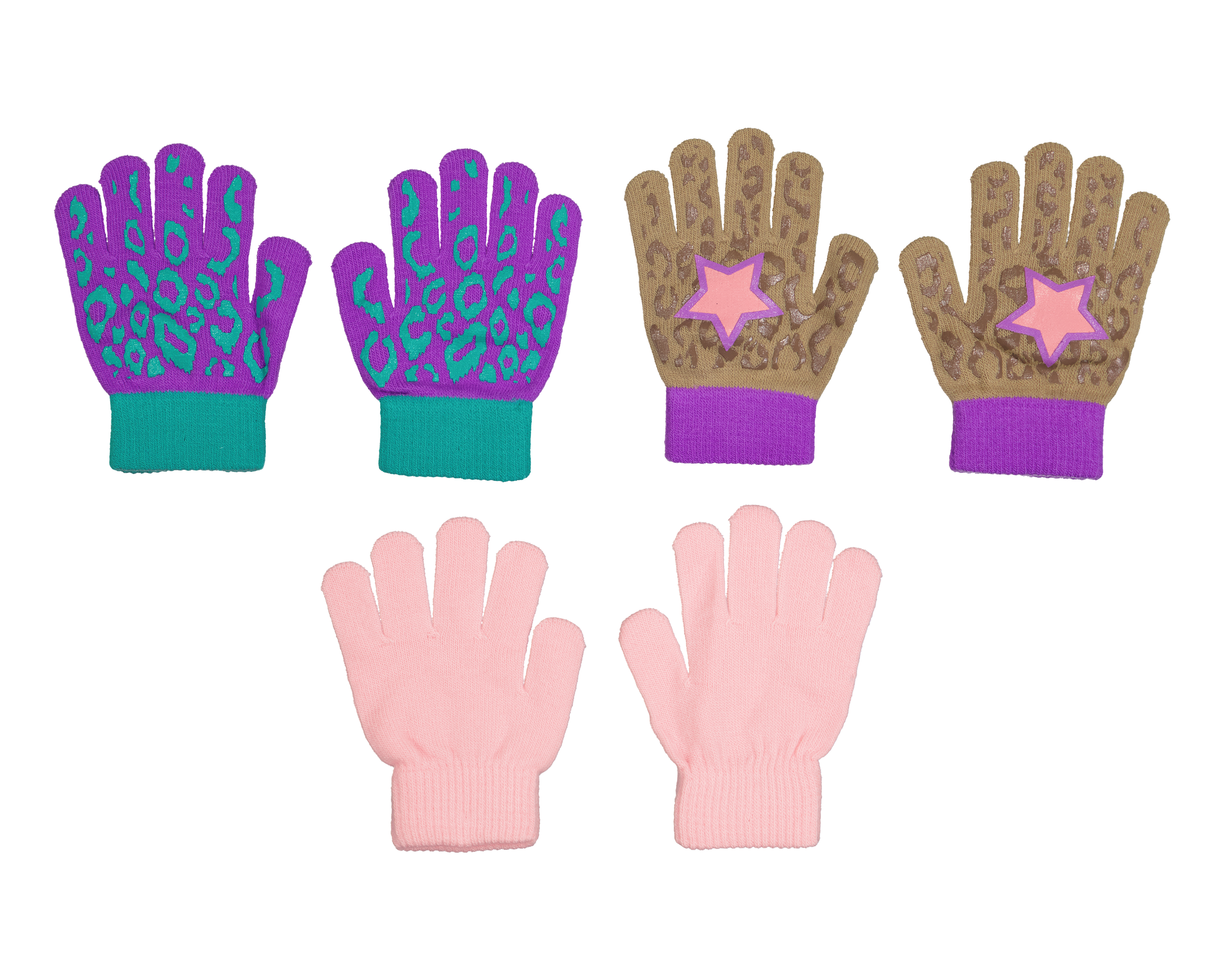 Foto 2 pulgar | Foto 1 | Guantes Girls Attitude para Niña 3 Pares