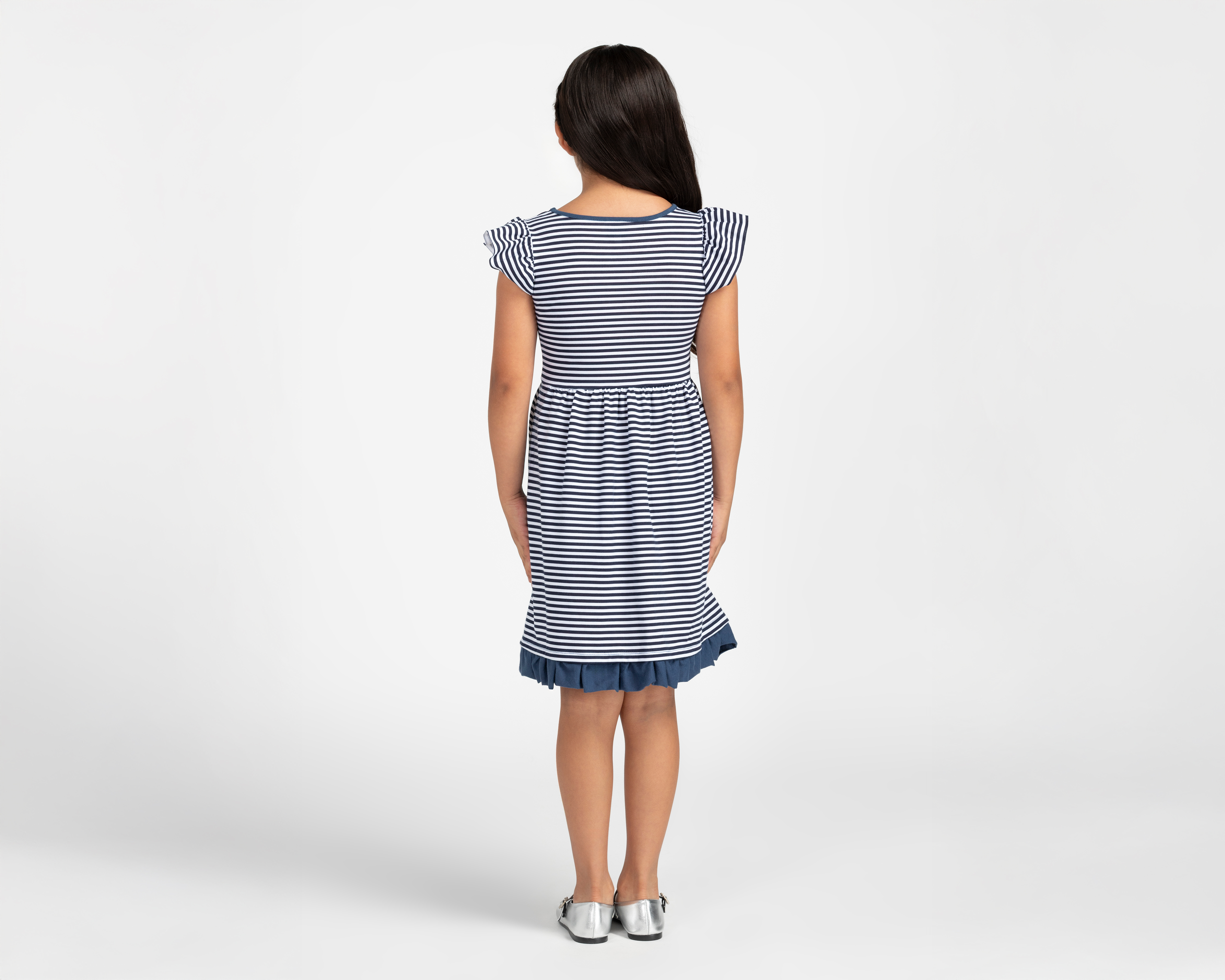 Foto 4 pulgar | Foto 3 | Vestido Azul con Blanco Disney Minnie Mouse para Niña