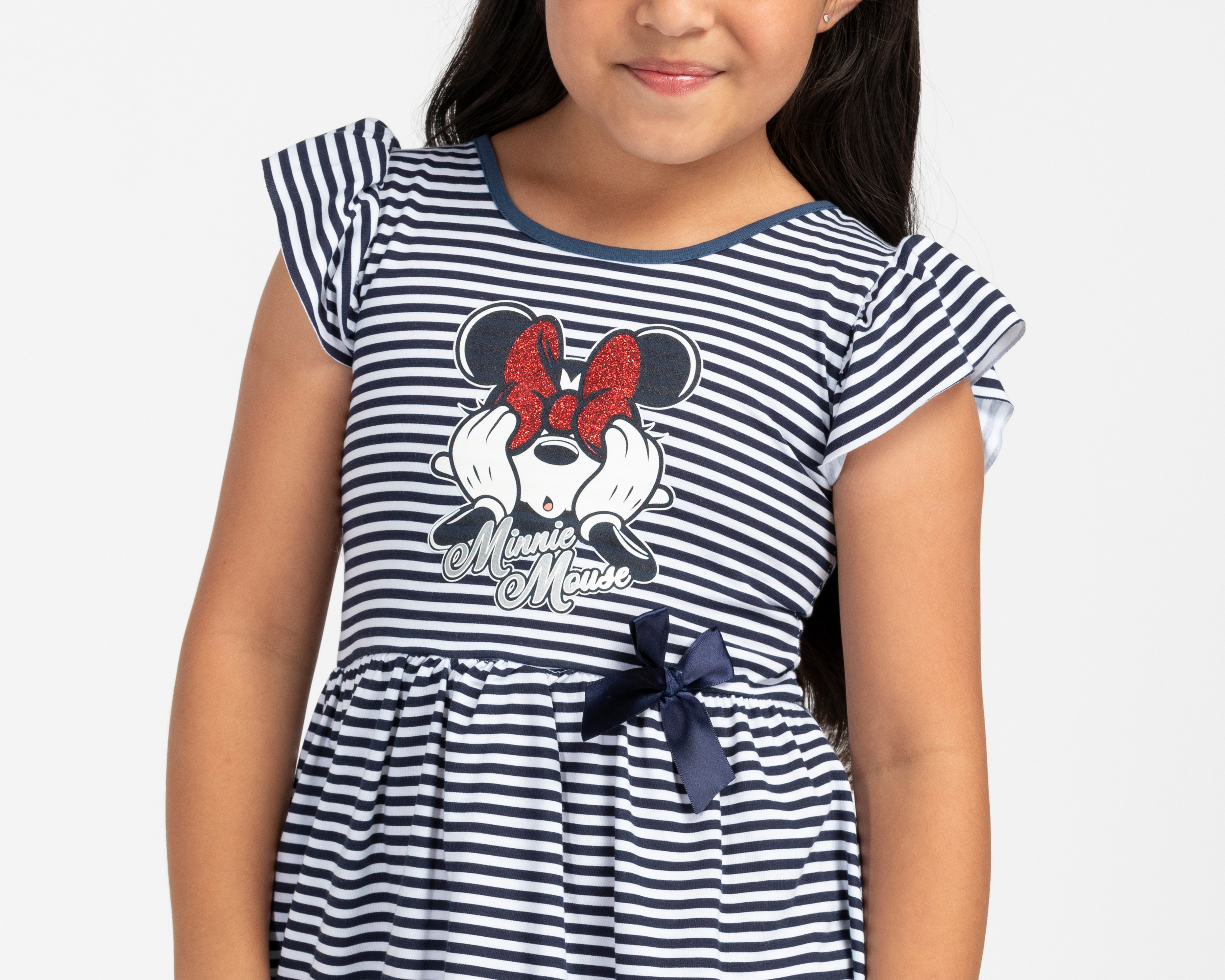 Foto 5 pulgar | Foto 4 | Vestido Azul con Blanco Disney Minnie Mouse para Niña