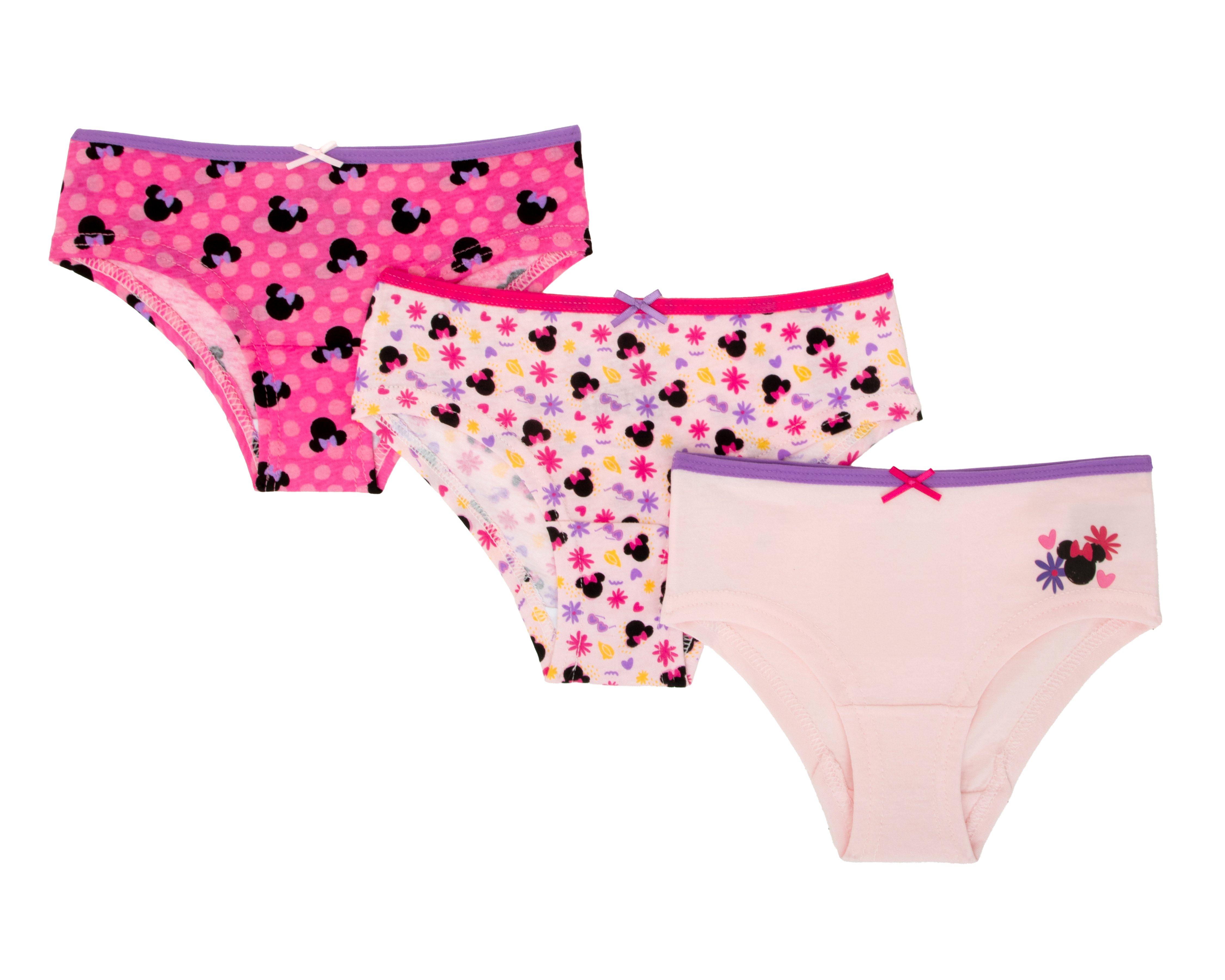 Pantaleta Disney Minnie Mouse para Niña 3 Piezas