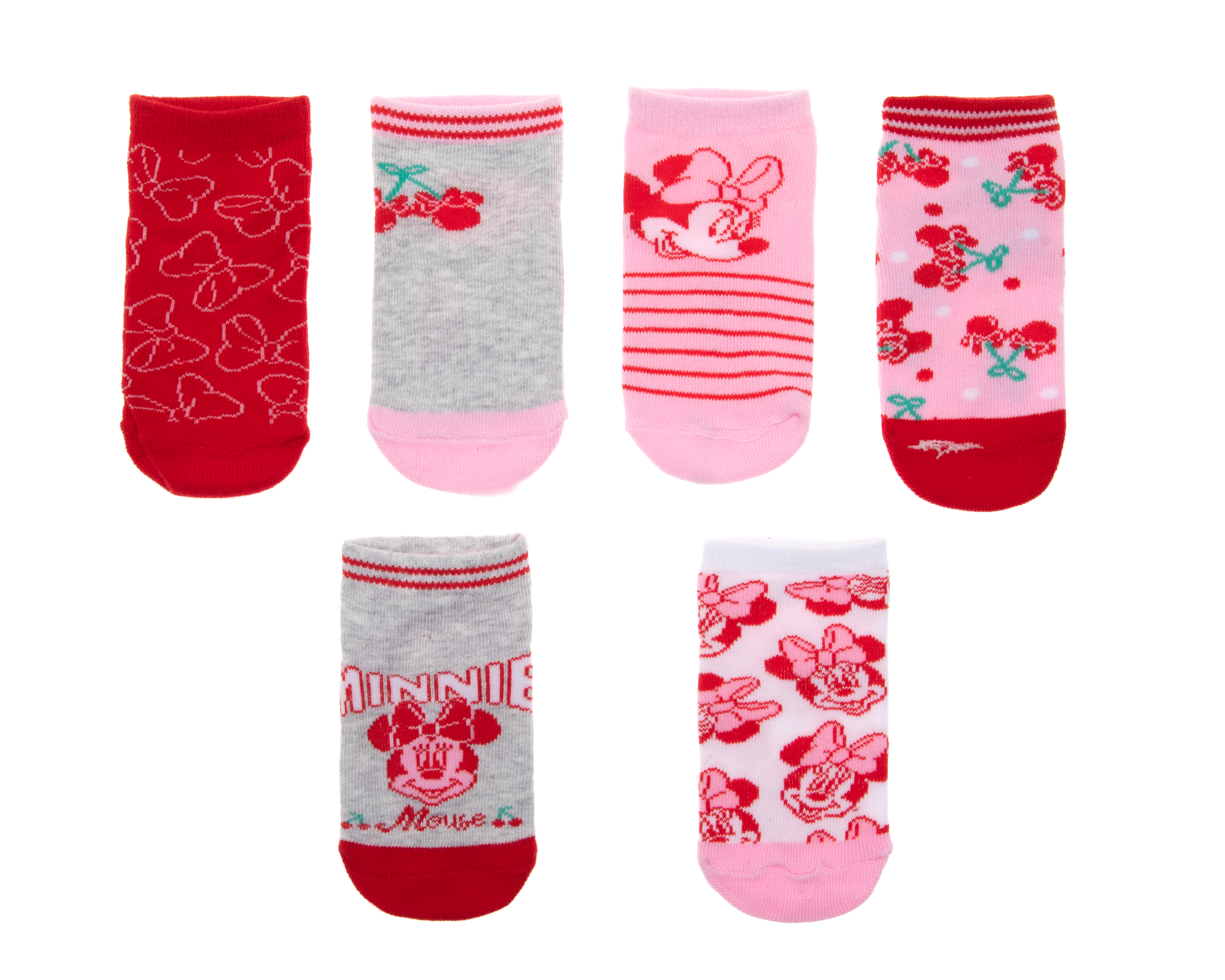 Calcetas Cortas Minnie Mouse para Niña 6 Pares