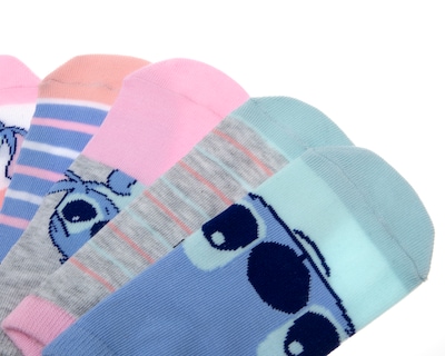 Foto 2 | Foto 2 | Calcetas Disney Stitch para Niña 6 Pares