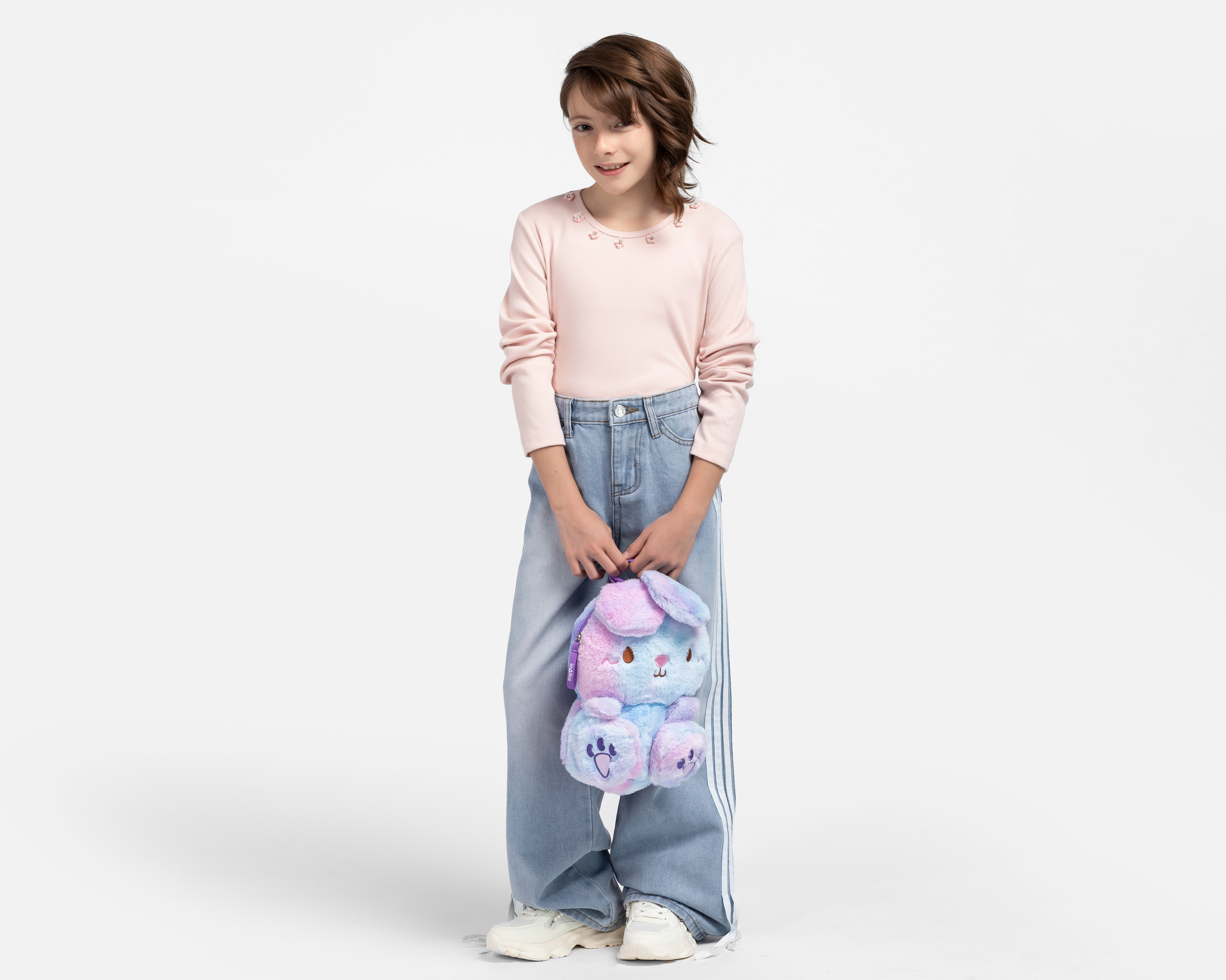 Foto 3 pulgar | Foto 2 | Playera de Cuello Redondo Rosa Girls Attitude para Niña