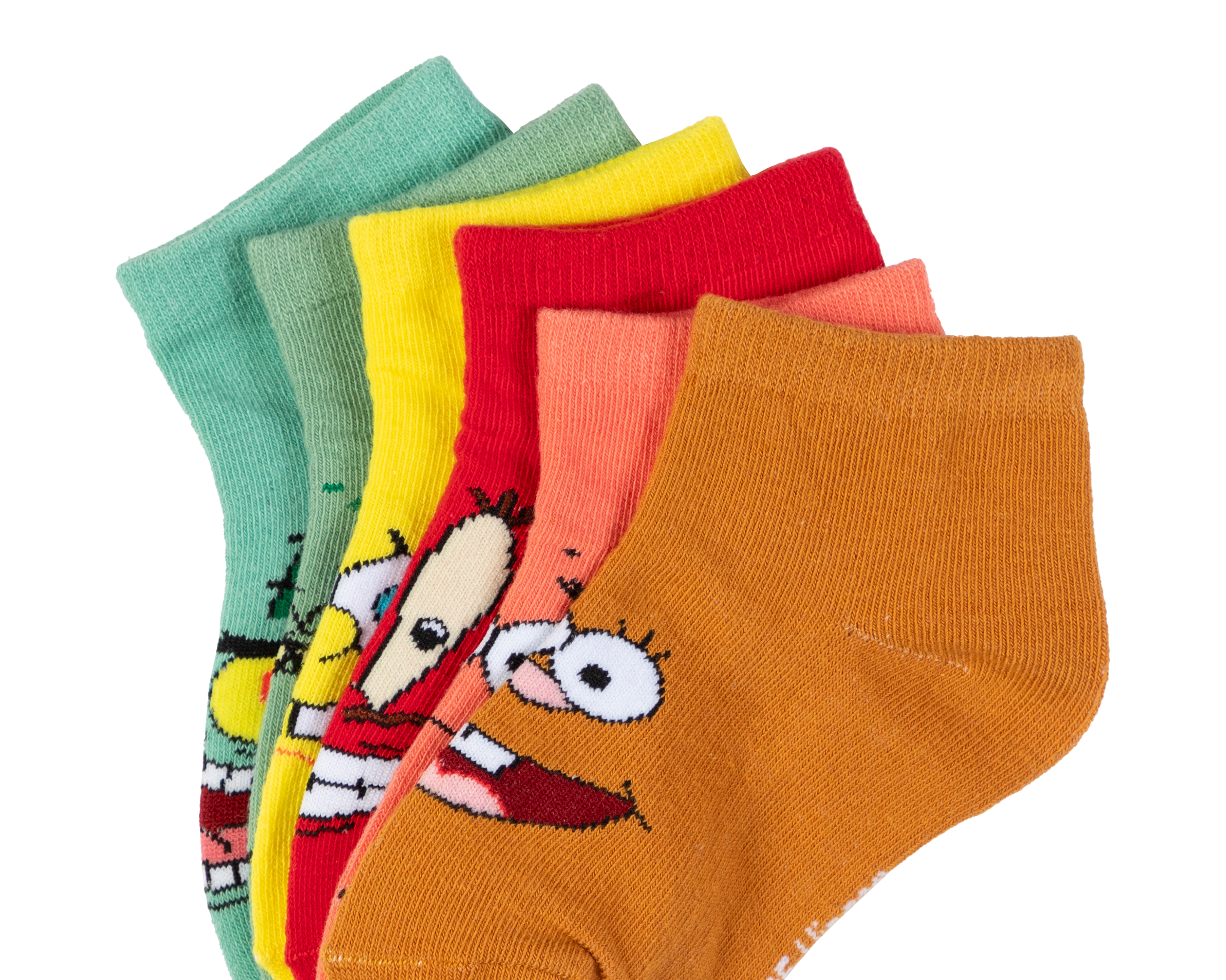 Foto 3 pulgar | Foto 2 | Calcetas Bob Esponja para Niña 6 Pares