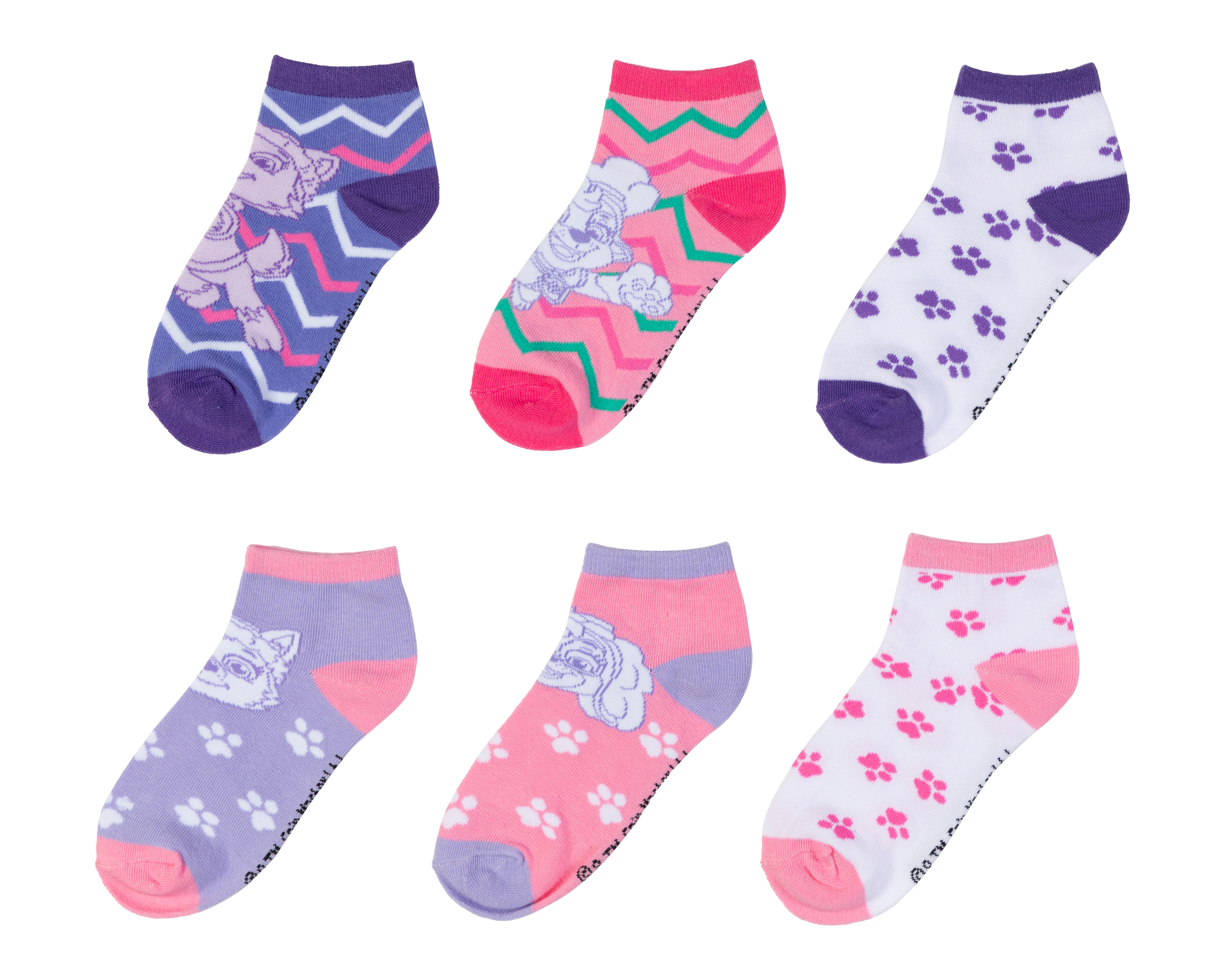 Calcetas Paw Patrol para Niña 6 Pares