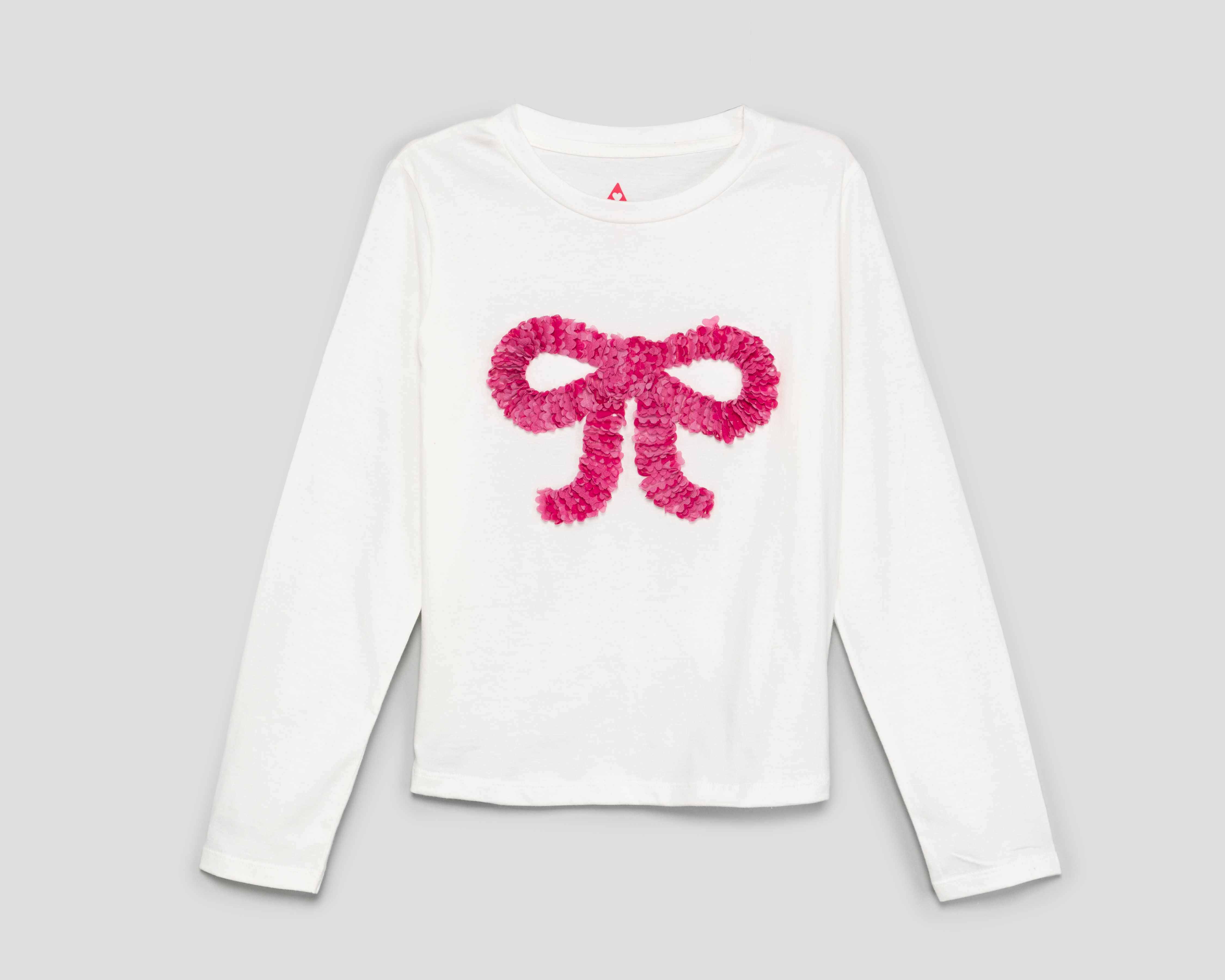Playera de Manga Larga Blanca Girls Attitude para Niña