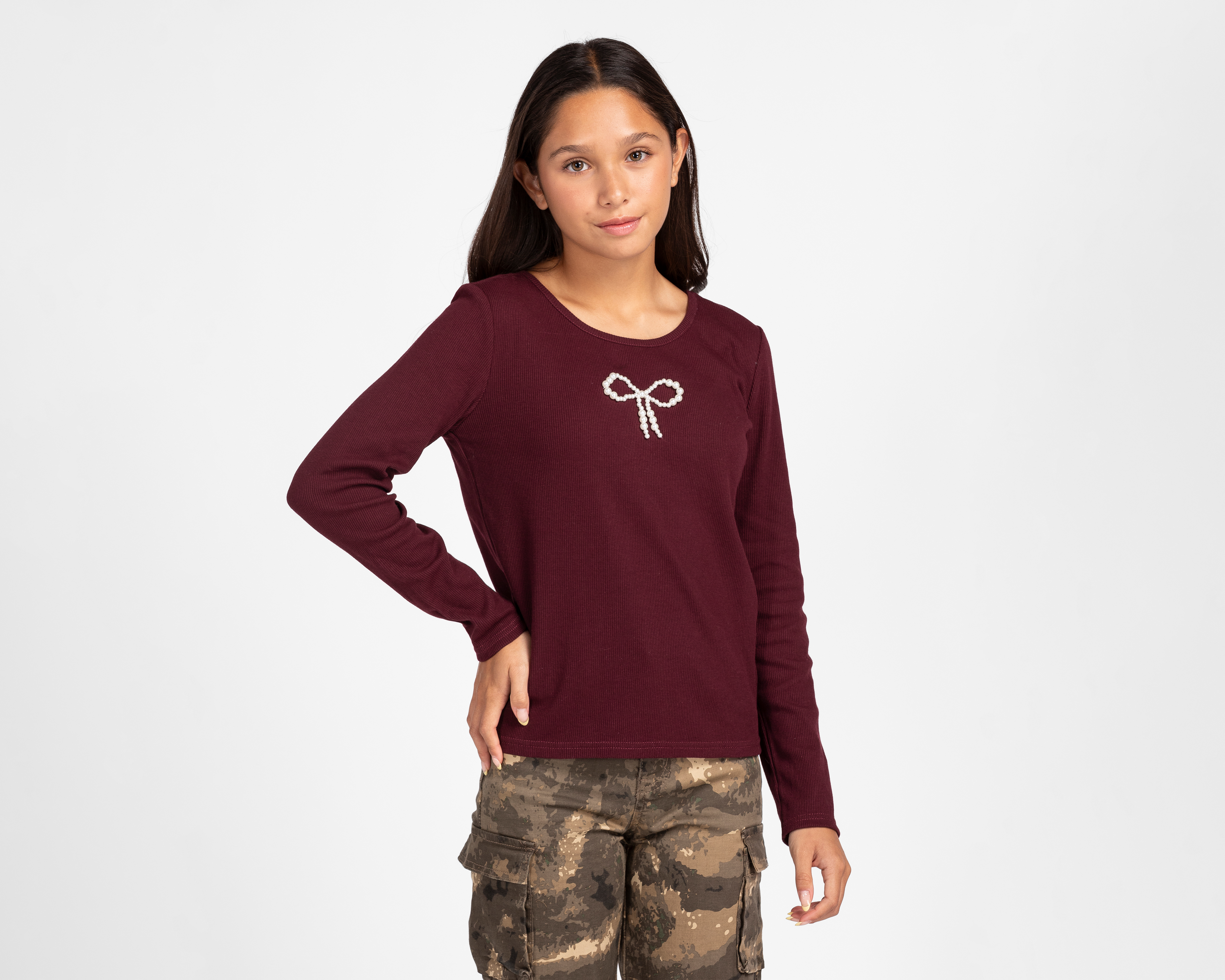 Playera de Cuello Redondo Tinta 18 Forever para Niña