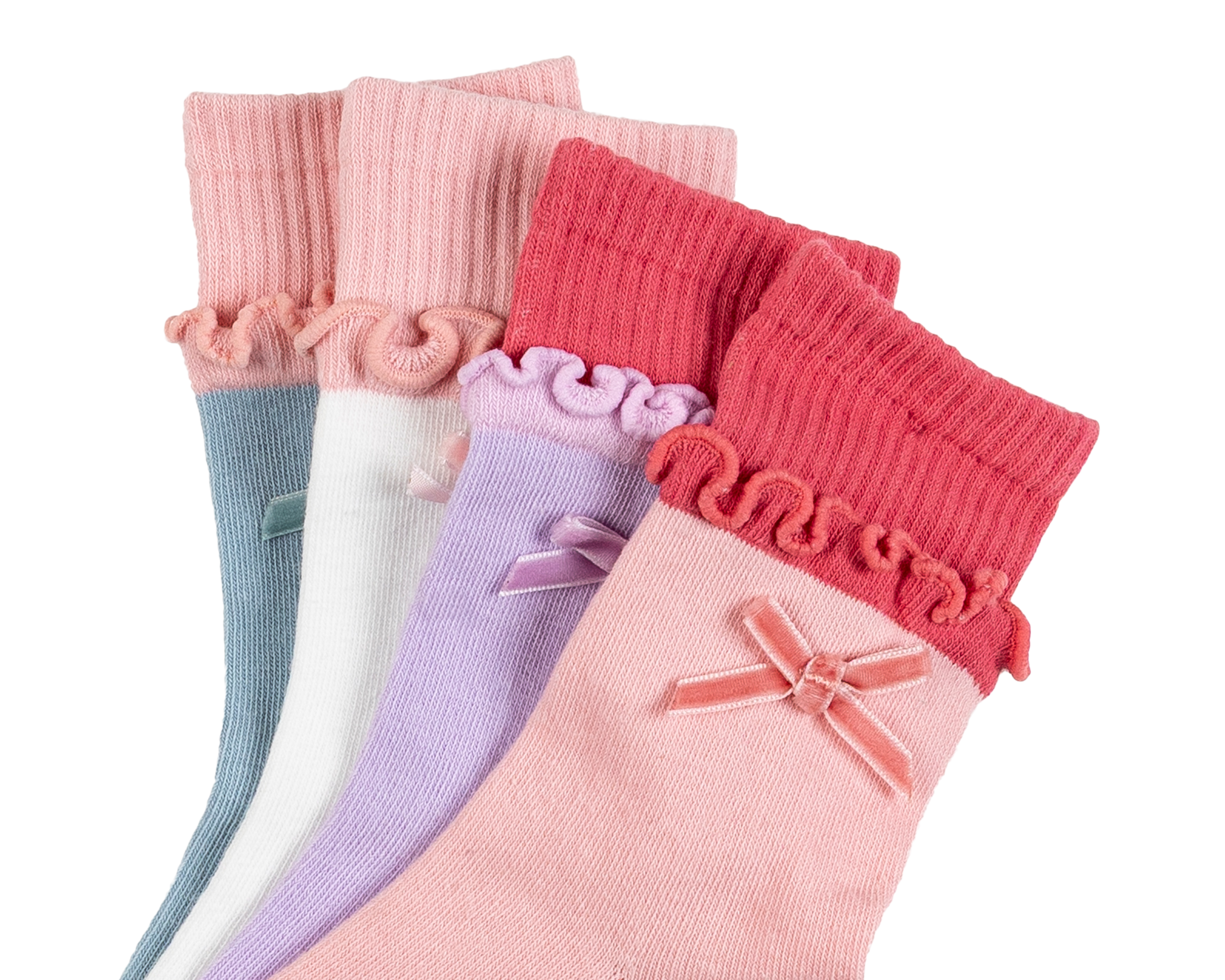 Foto 3 pulgar | Foto 2 | Calcetas de Vestir Girls Attitude para Niña 4 Pares