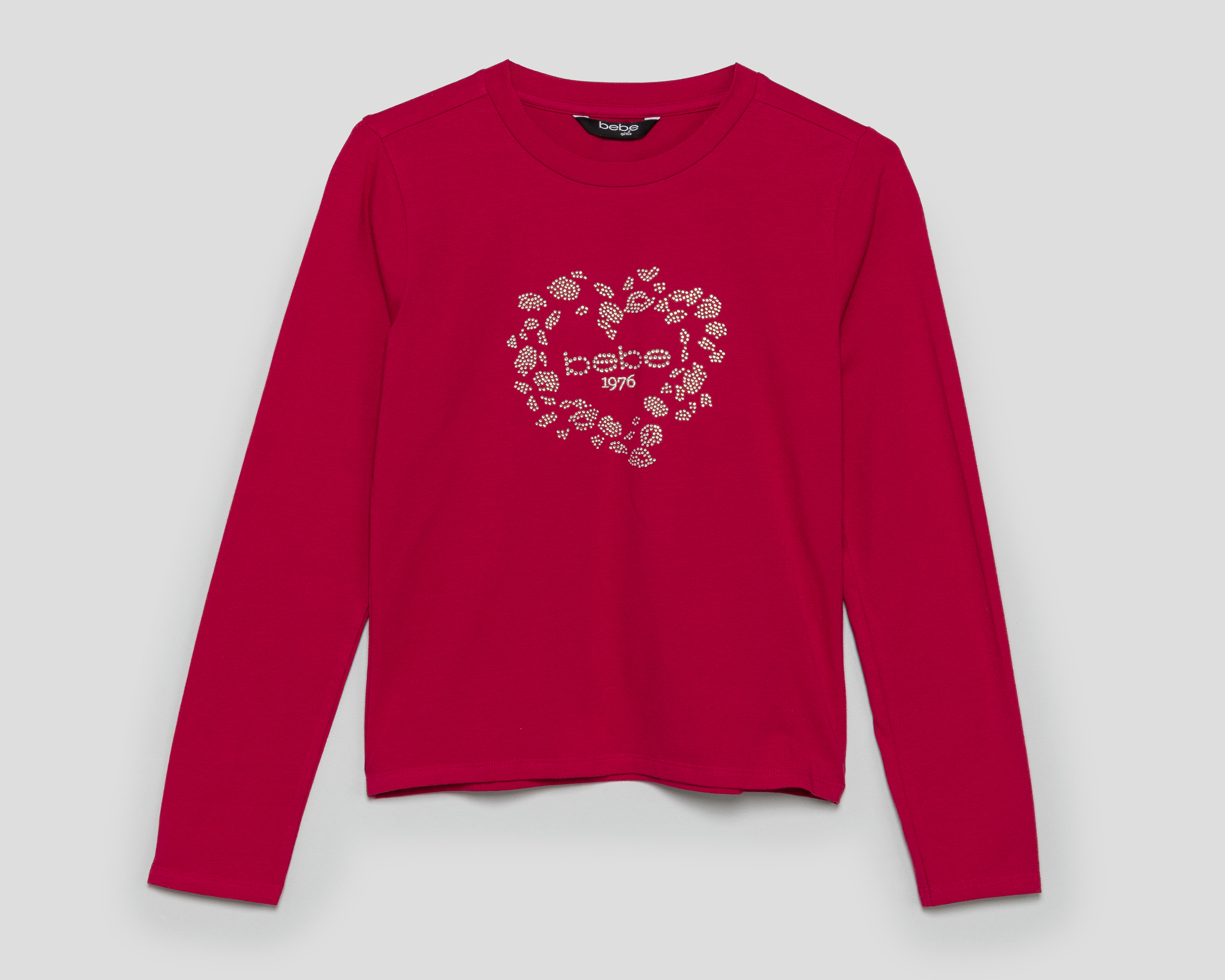 Playera de Manga Larga Roja Bebe para Niña