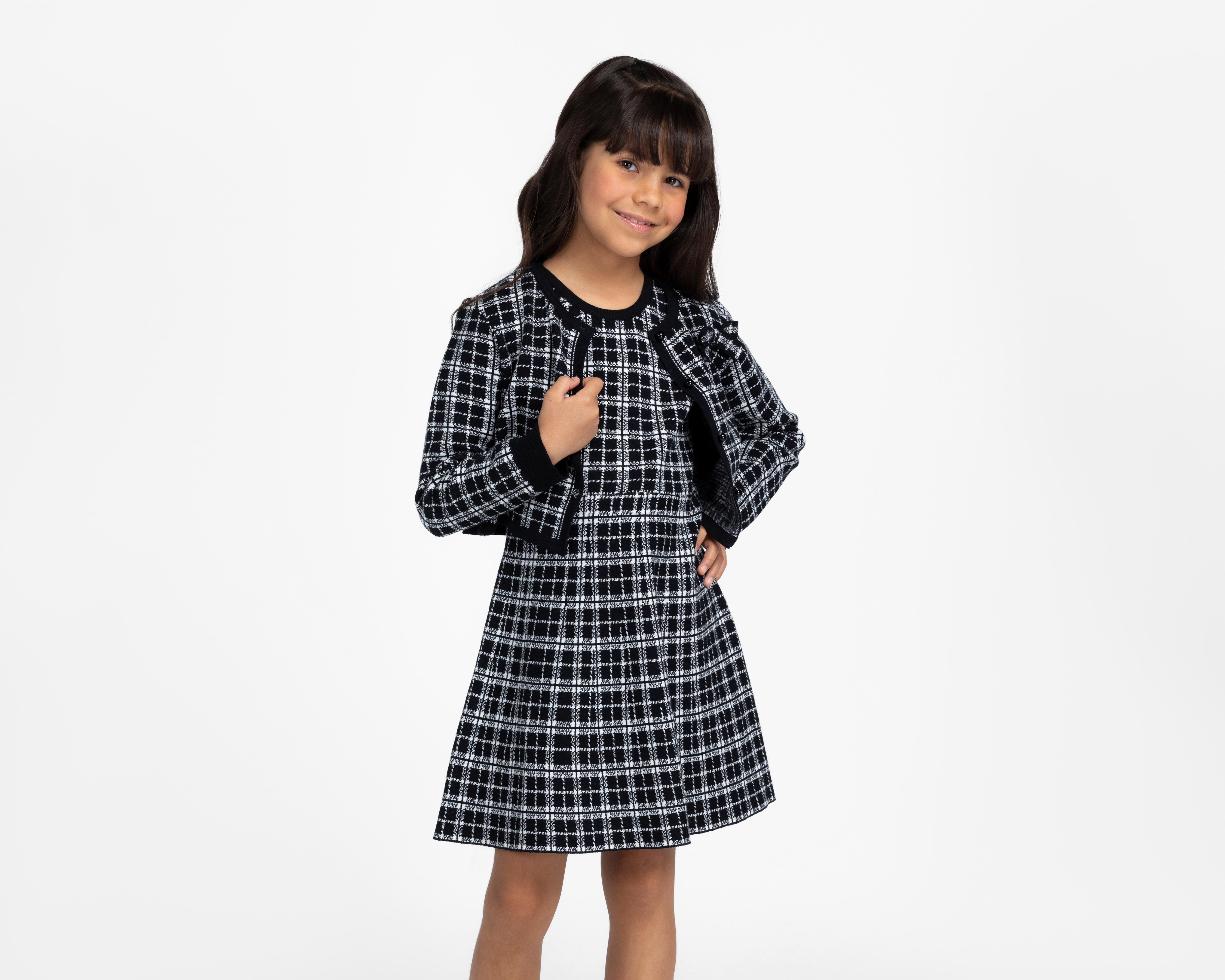 Vestido Negro Girls Attitude para Niña con Suéter