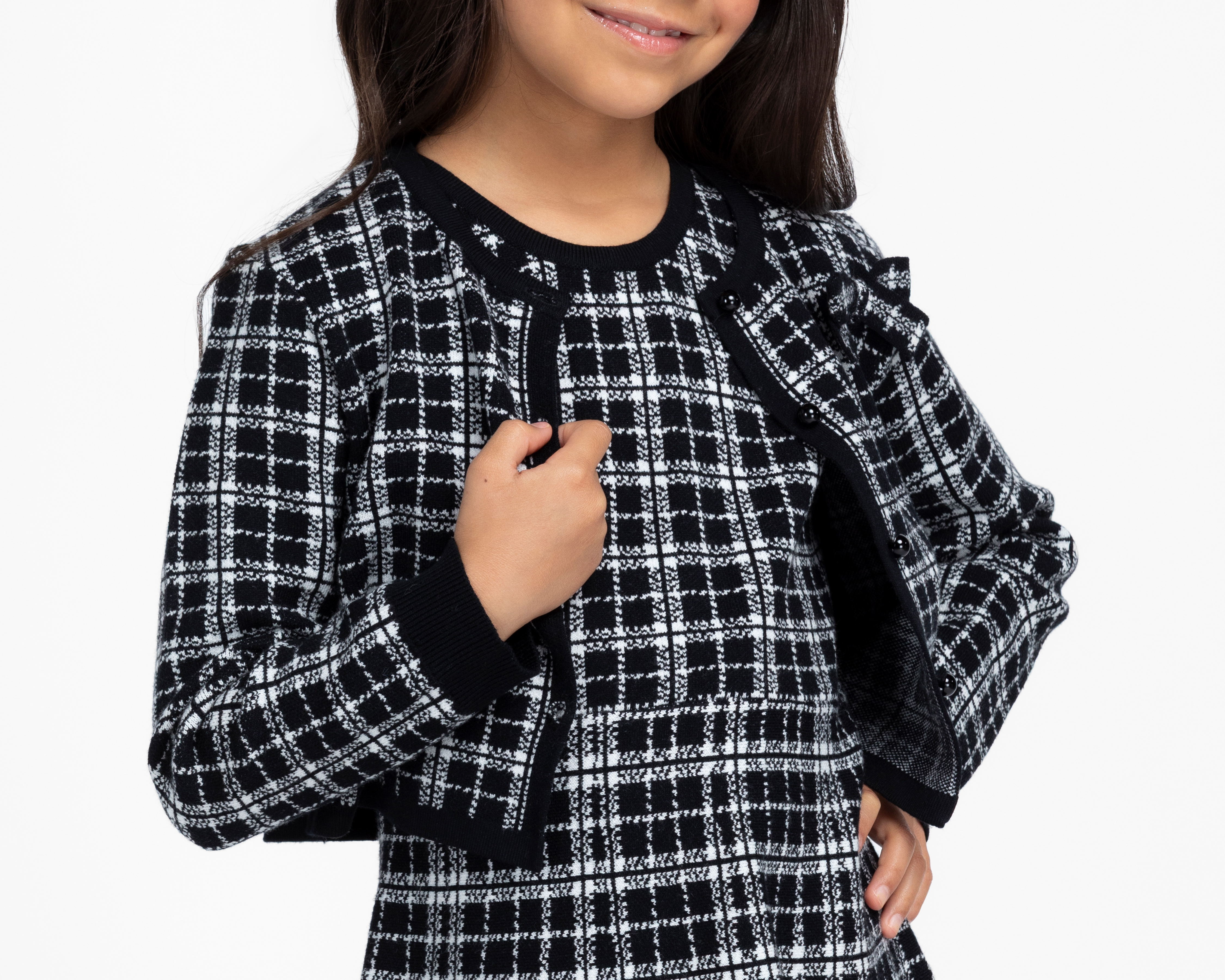 Foto 5 pulgar | Foto 4 | Vestido Negro Girls Attitude para Niña con Suéter