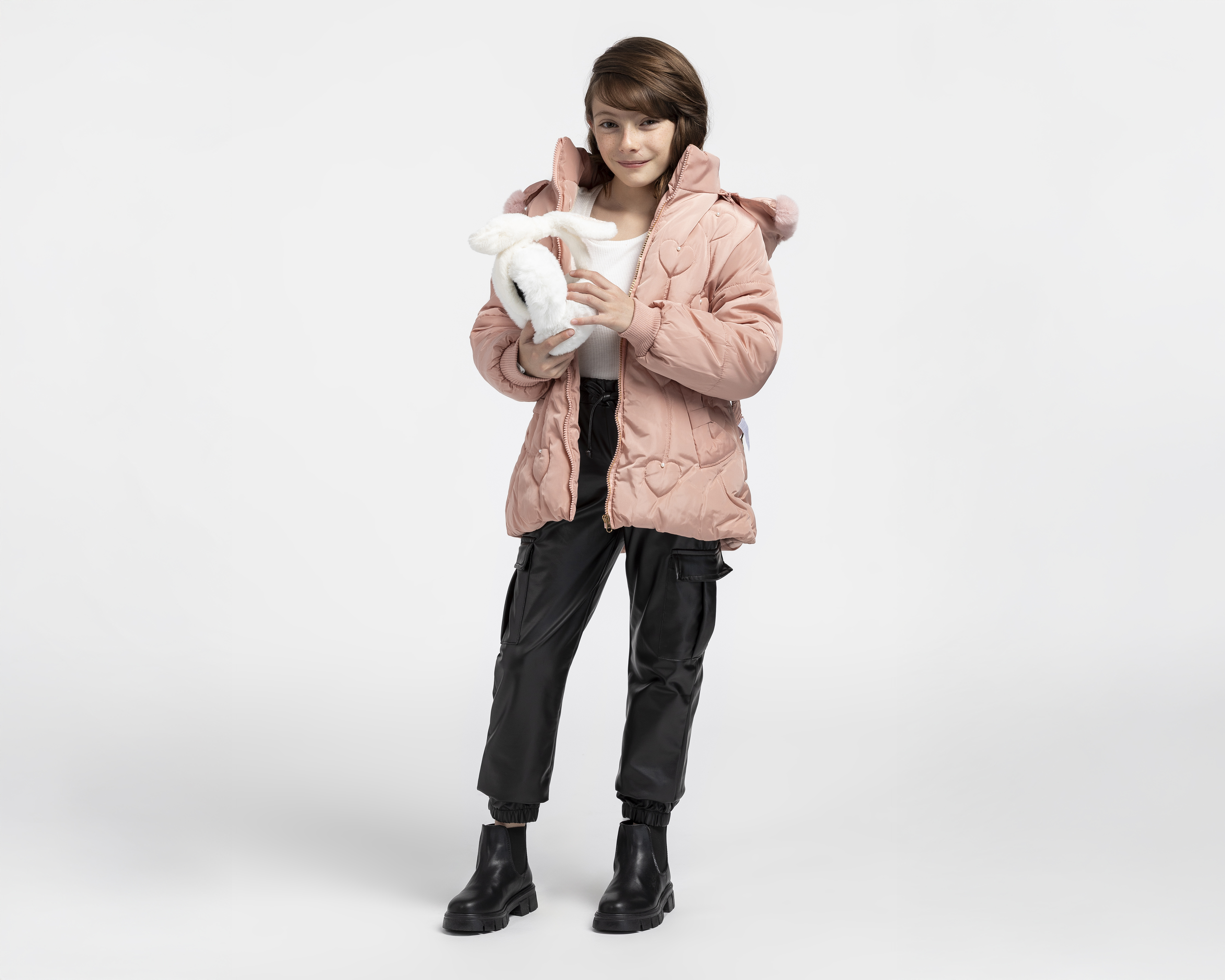 Foto 3 pulgar | Foto 2 | Chamarra con Capucha Girls Attitude para Niña