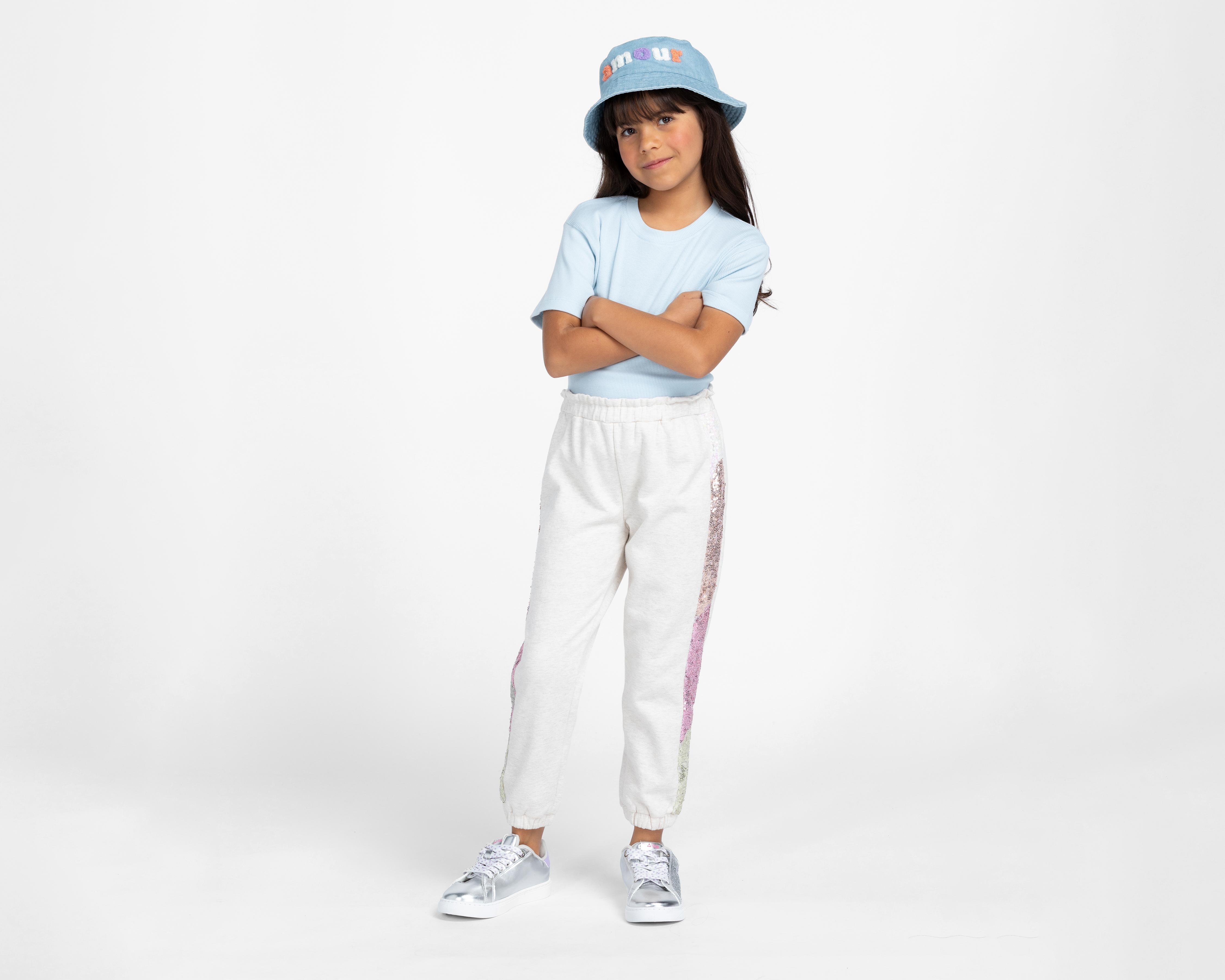 Foto 3 pulgar | Foto 2 | Pants Girls Attitude para Niña