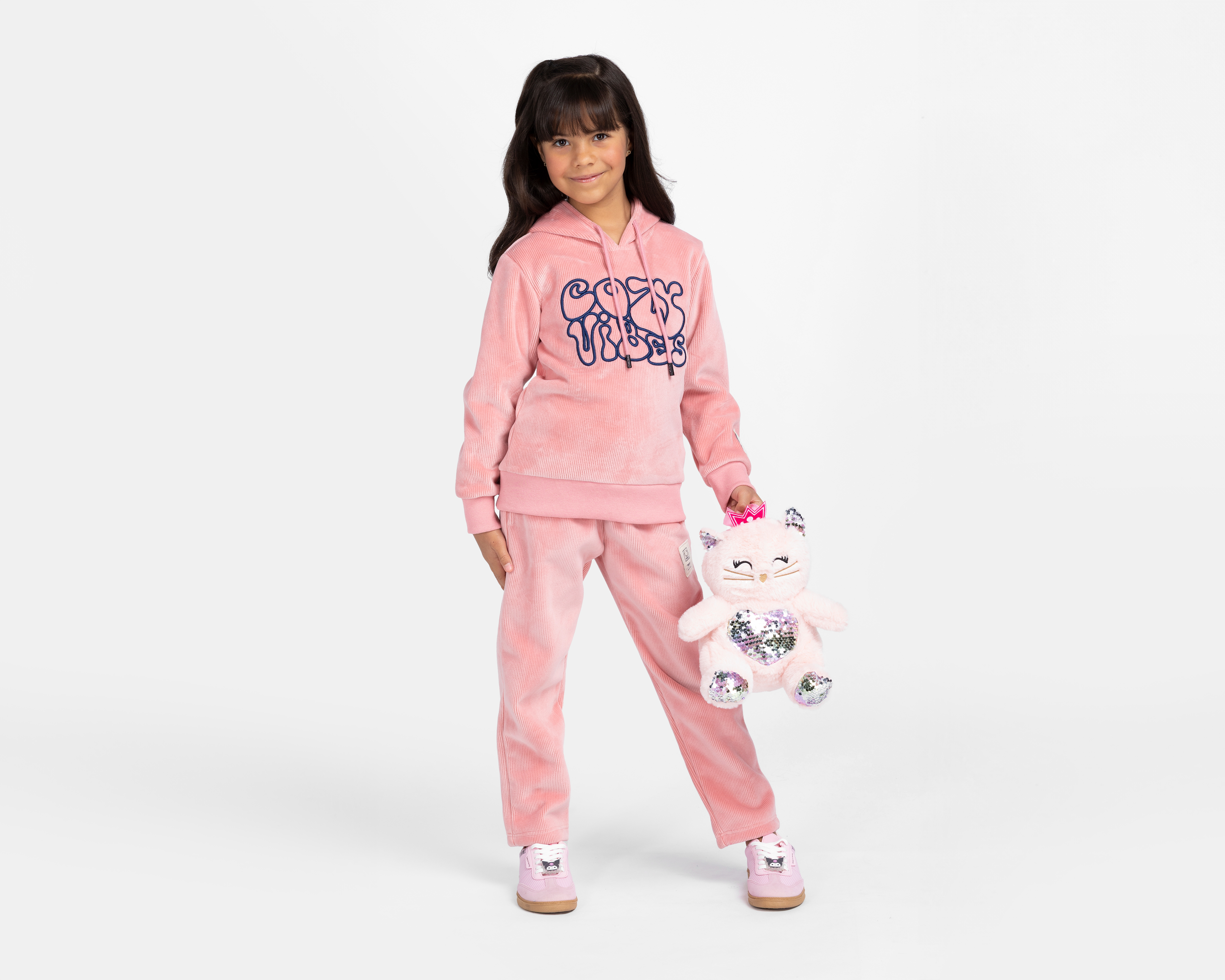 Foto 3 pulgar | Foto 2 | Sudadera y Pants Girls Attitude para Niña