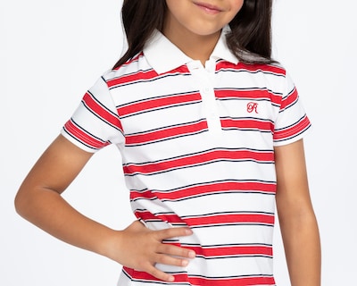 Foto 4 | Foto 4 | Playera Polo Refill Roja para Niña