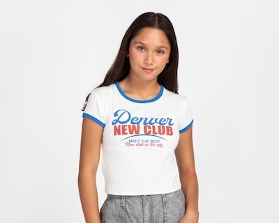 Foto 1 | Foto 1 | Playera de Cuello Redondo Blanco Refill para Mujer