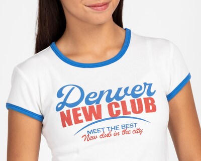 Foto 4 | Foto 4 | Playera de Cuello Redondo Blanco Refill para Mujer