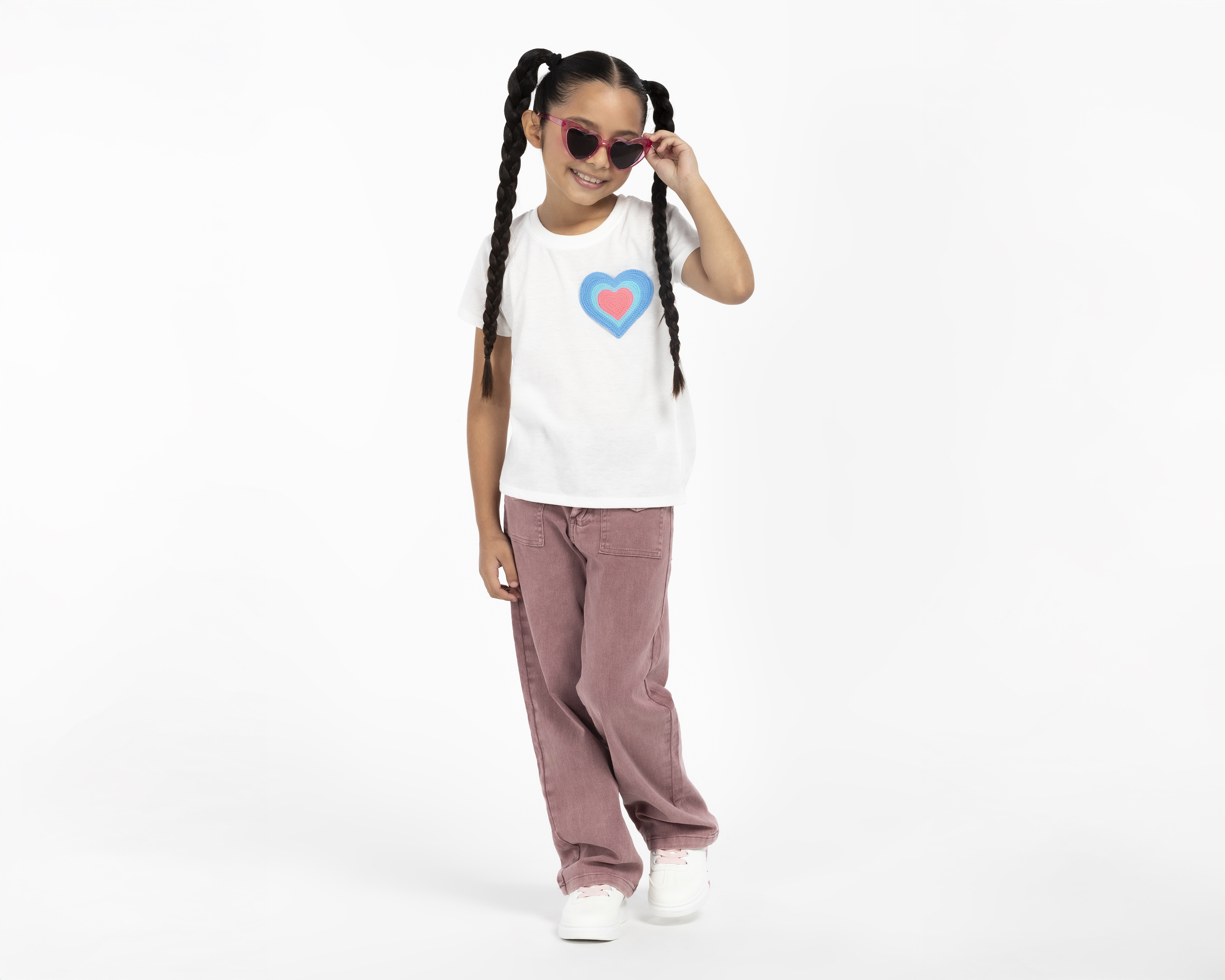 Foto 3 pulgar | Foto 2 | Playera Cuello Redondo Blanco Girls Attitude para Niña