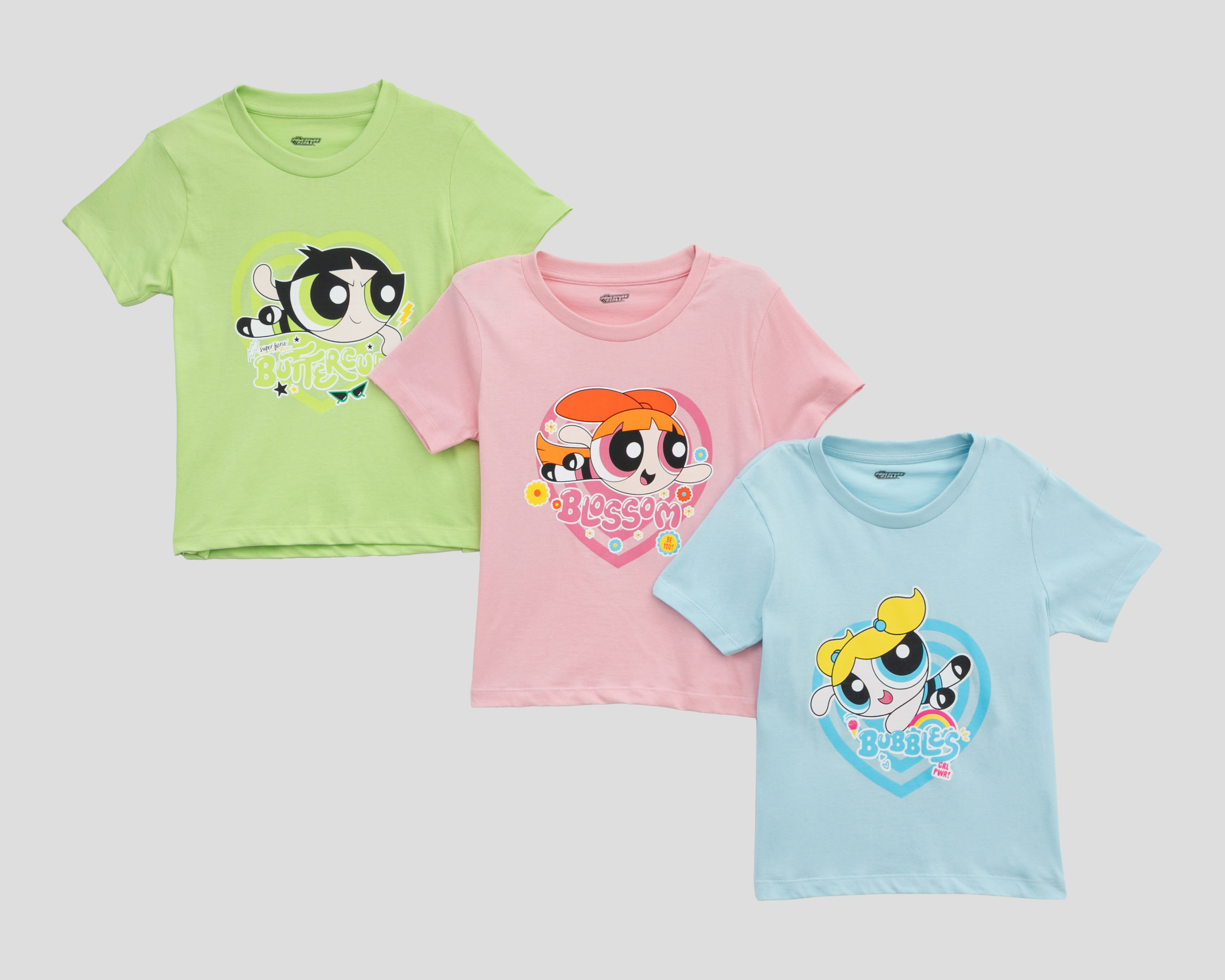 Playera Las Chicas Superpoderosas para Niña 3 Piezas
