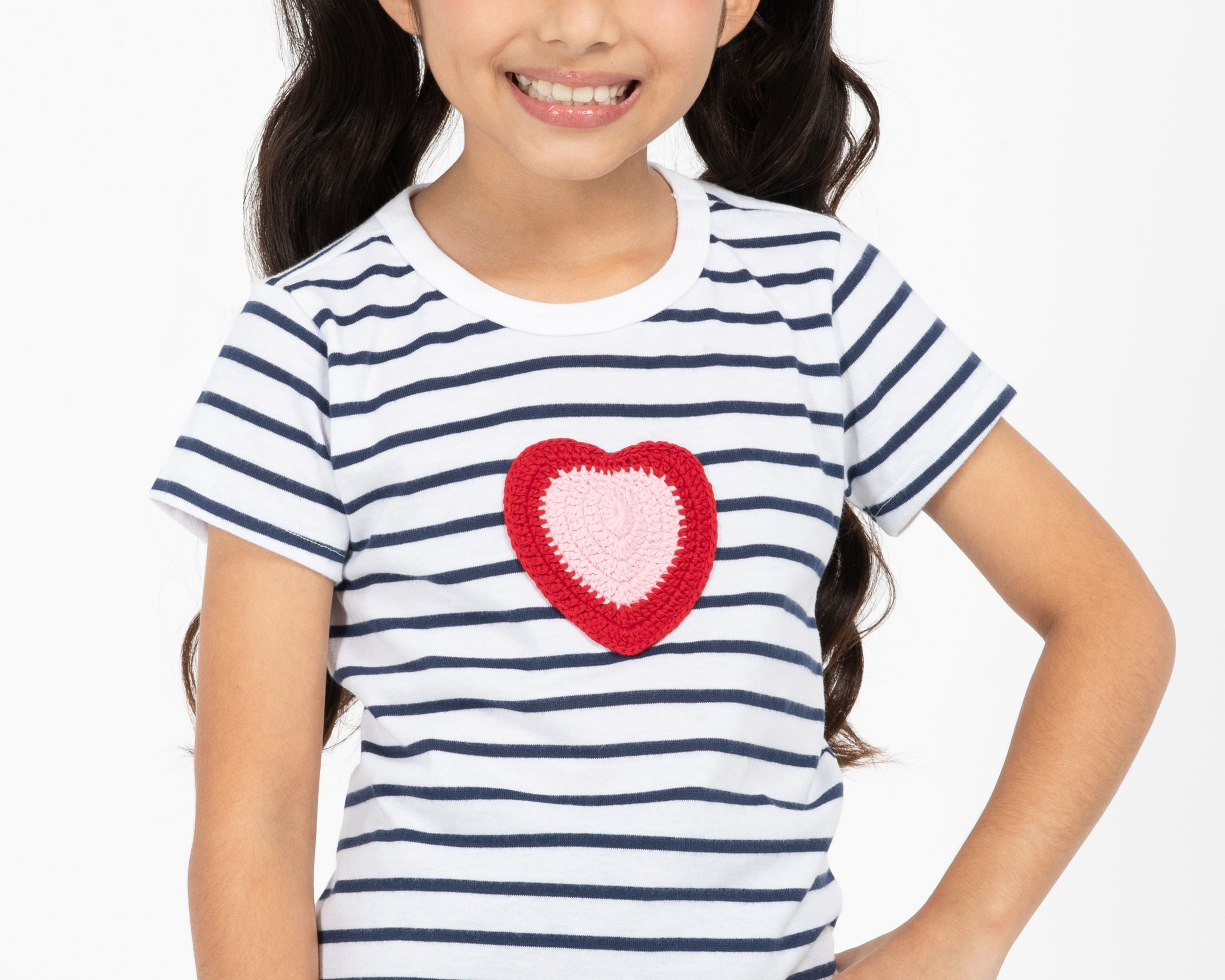 Foto 4 | Foto 4 | Playera Cuello Redondo Azul Marino Girls Attitude para Niña