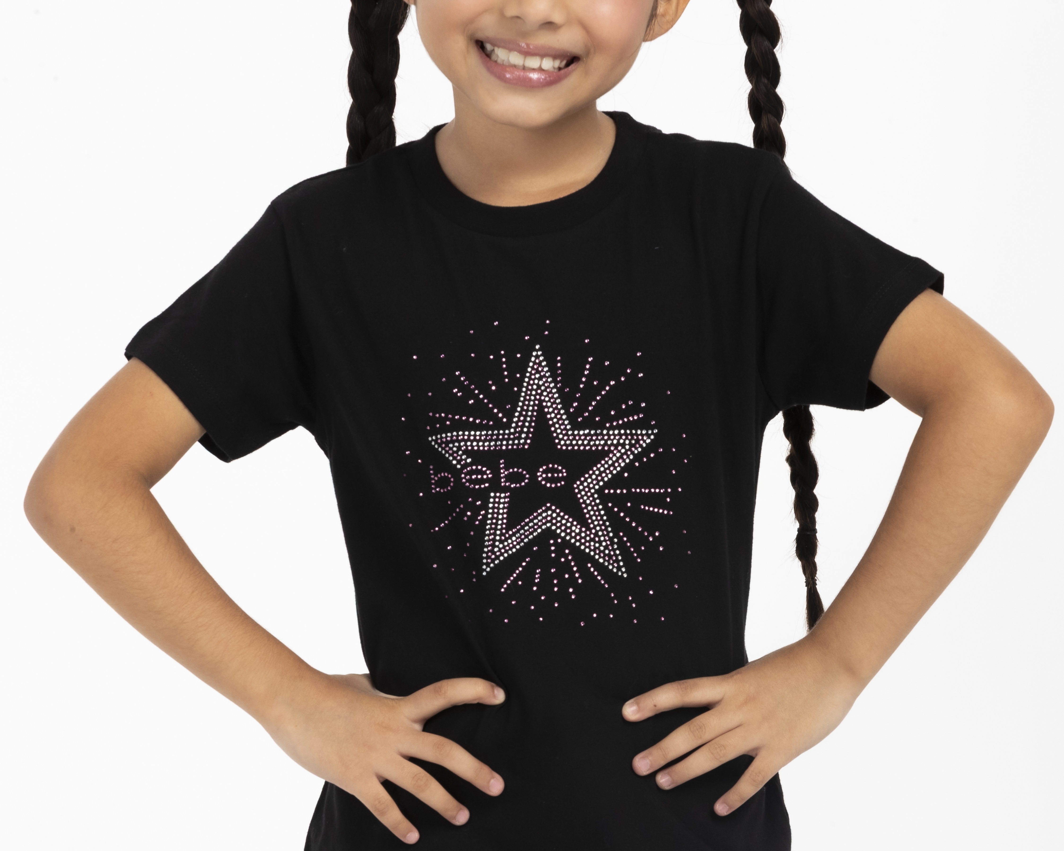 Foto 4 | Foto 4 | Playera de Cuello Redondo Negra Bebe para Niña