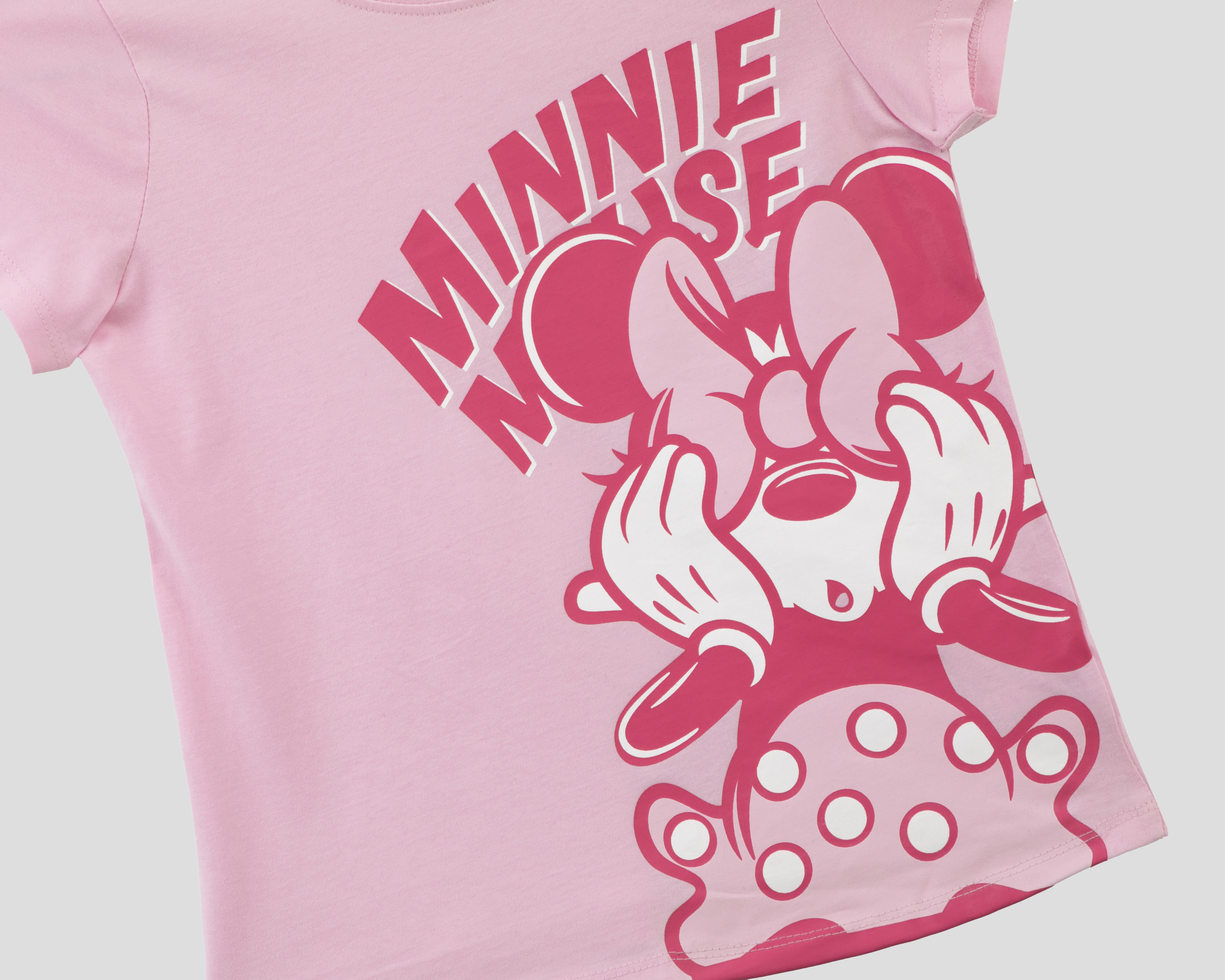 Foto 4 pulgar | Foto 3 | Playera de Cuello Redondo Rosa Disney Minnie Mouse para Niña