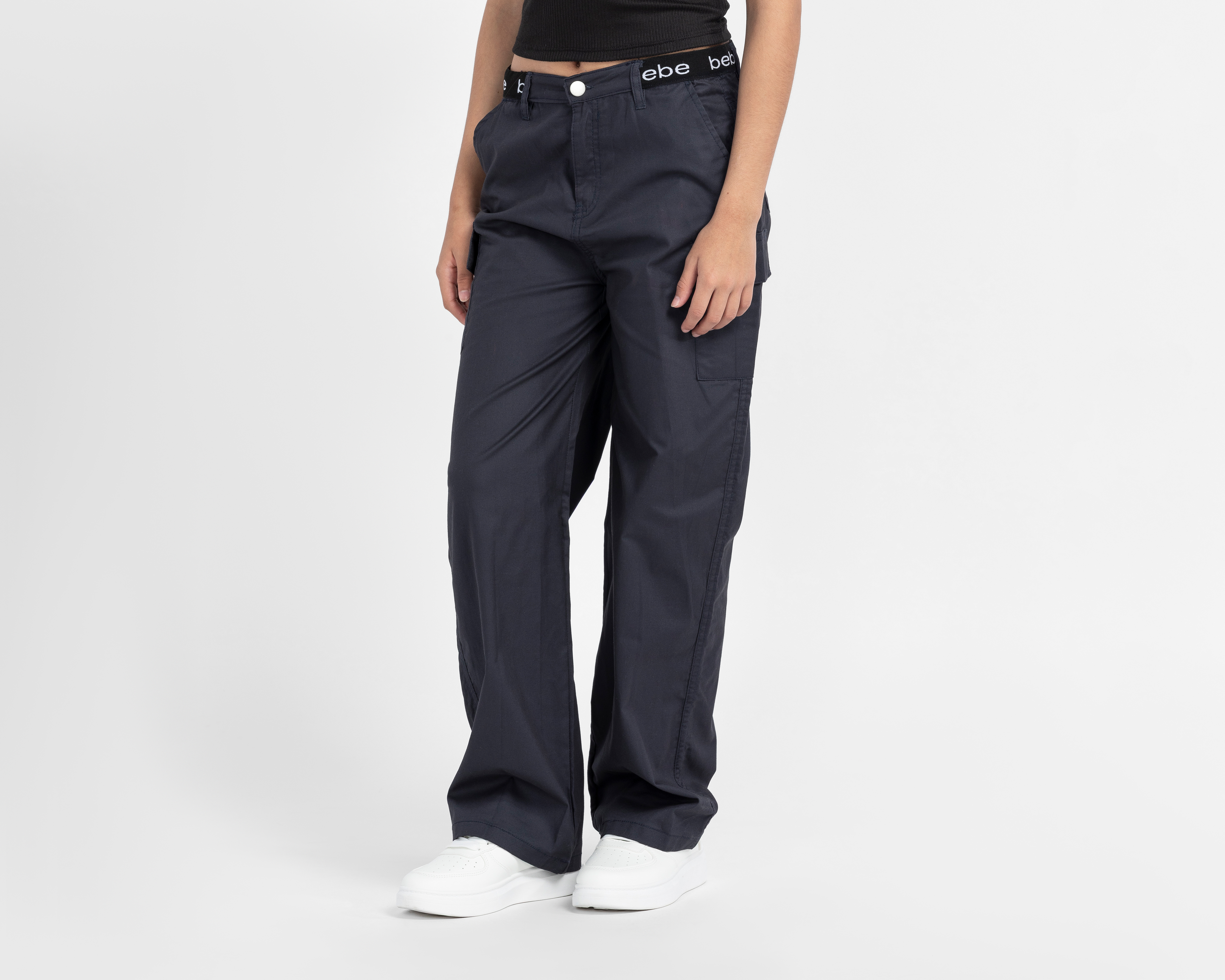 Pantalón Cargo Negro Bebe Juvenil