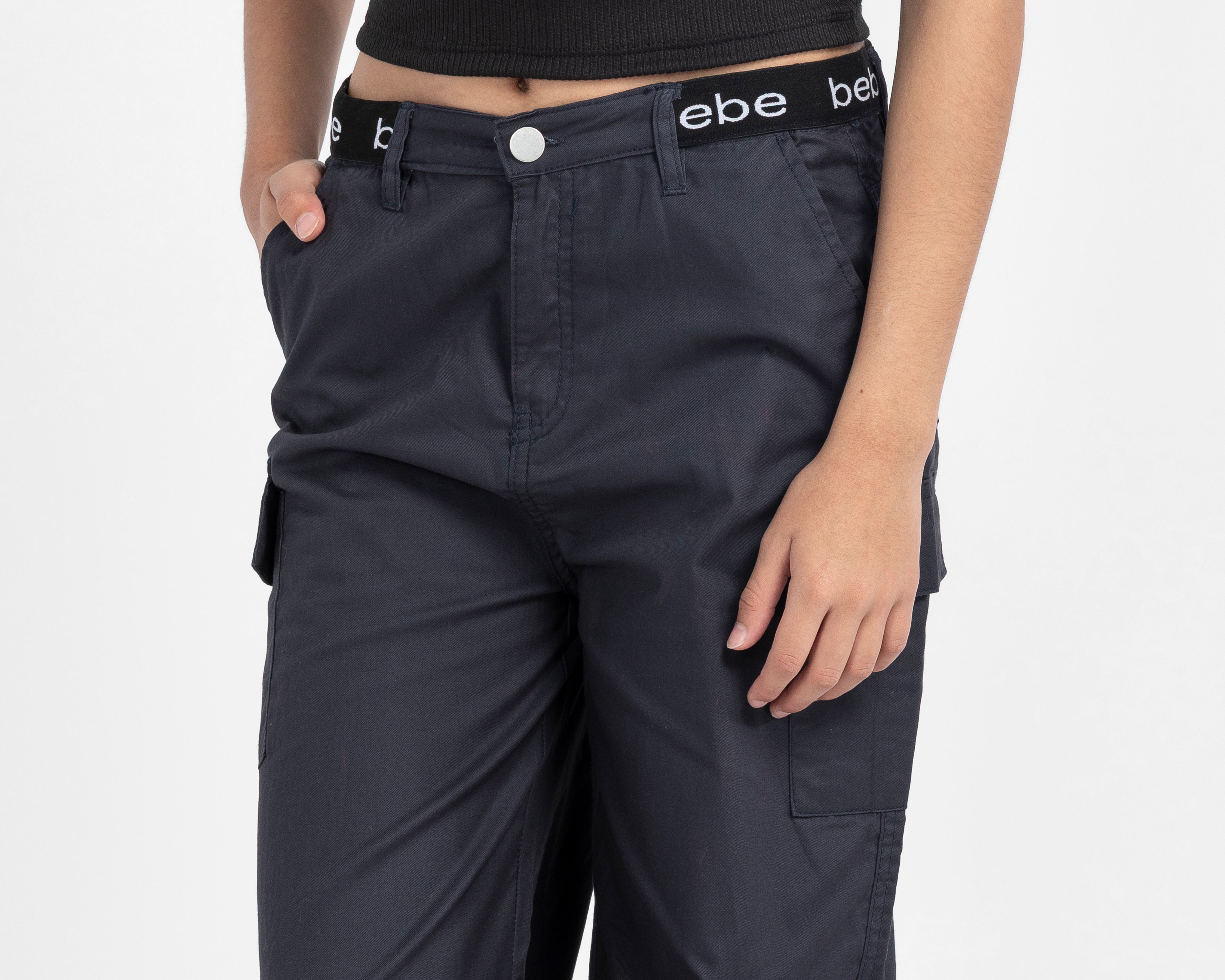 Foto 5 pulgar | Foto 4 | Pantalón Cargo Negro Bebe Juvenil