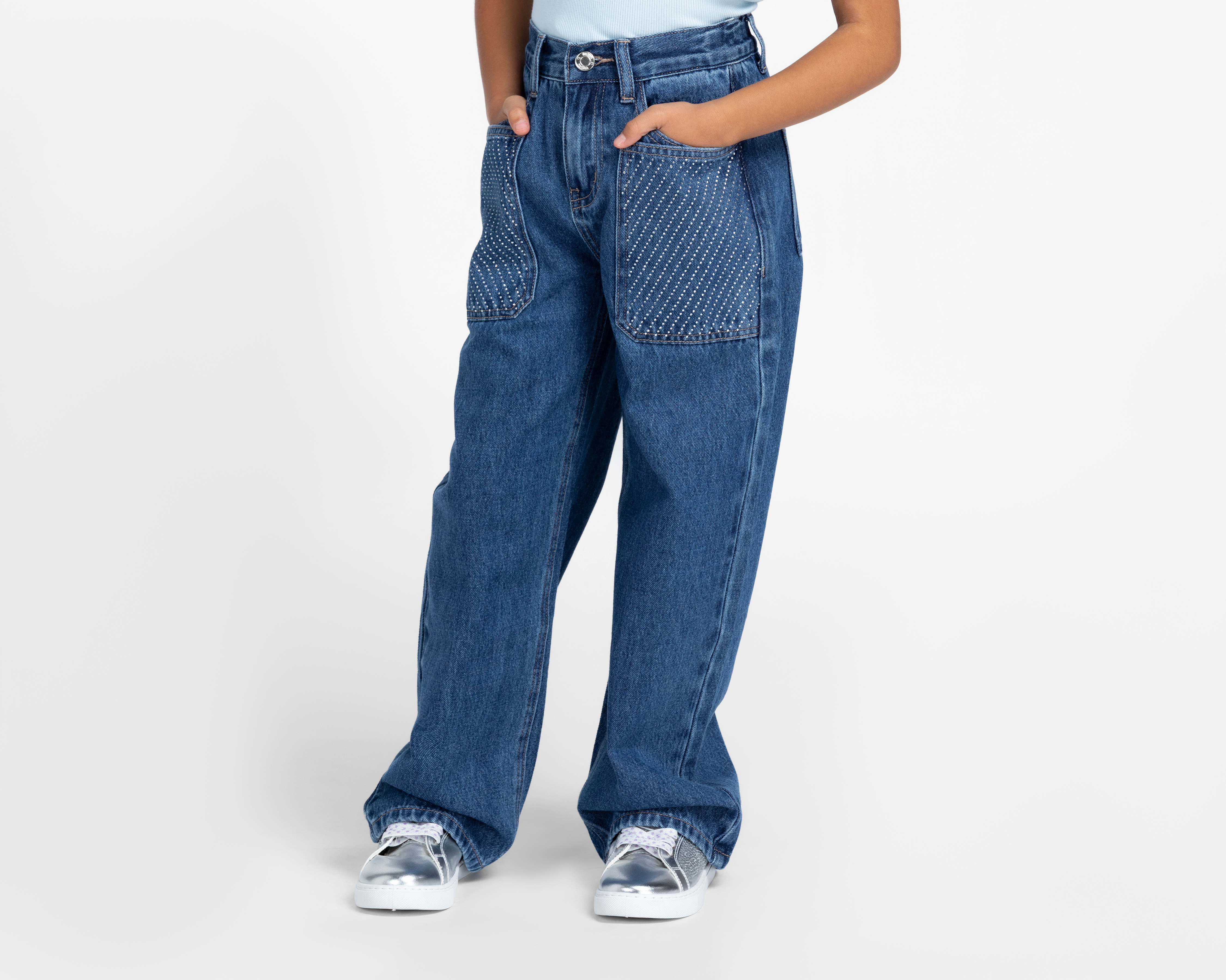 Foto 1 | Foto 1 | Pantalón Girls Attitude Wide Leg para Niña