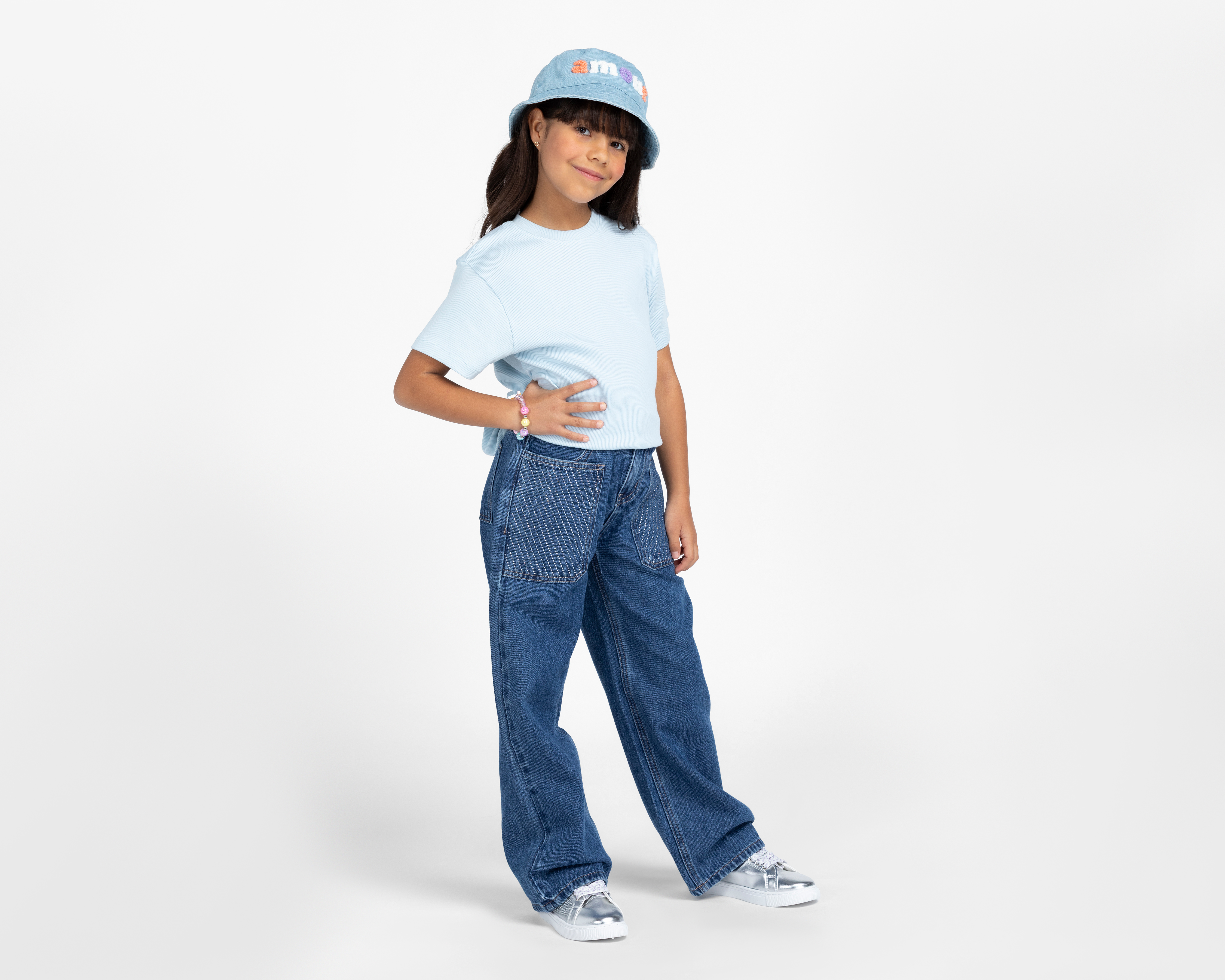 Foto 2 | Foto 2 | Pantalón Girls Attitude Wide Leg para Niña