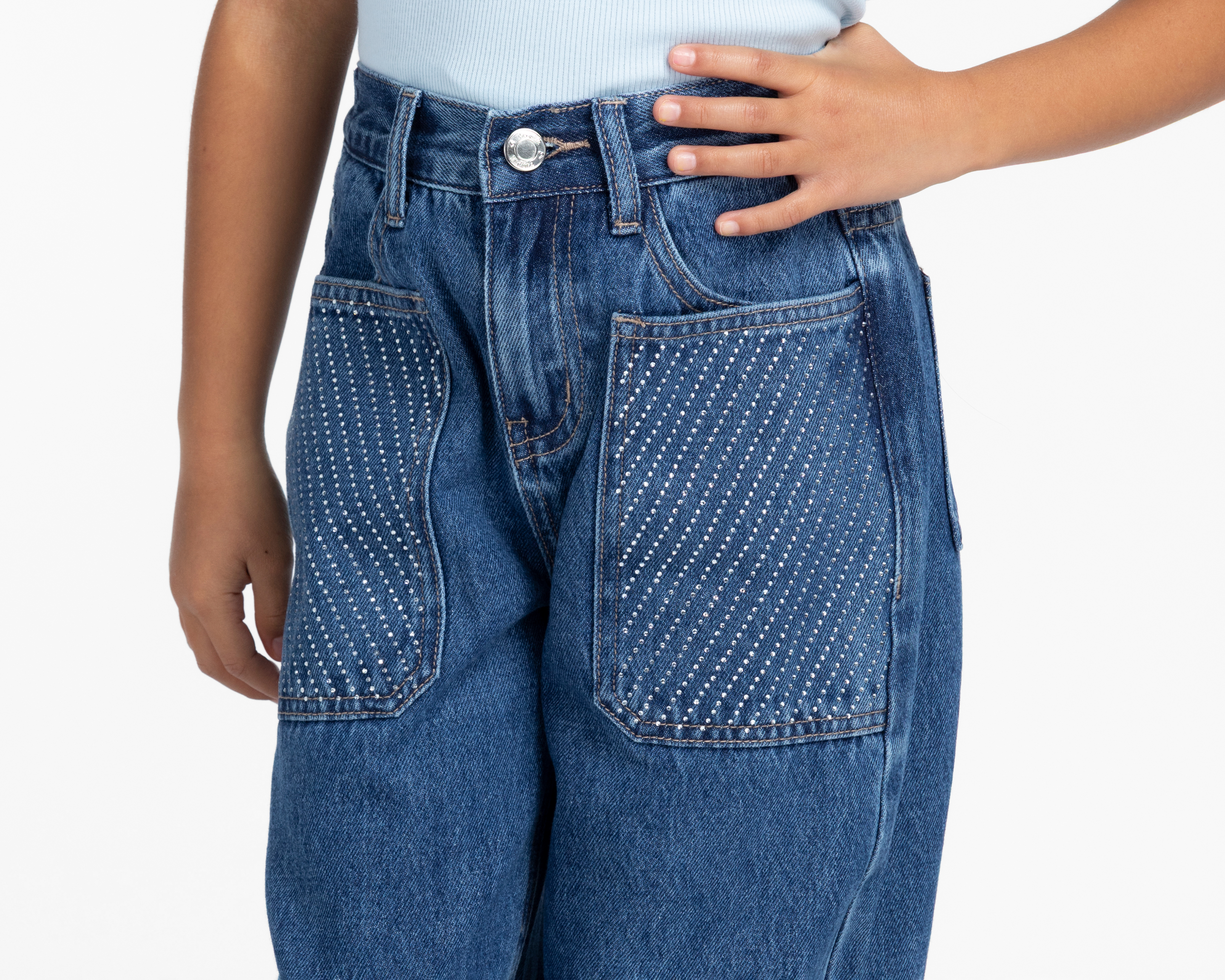 Foto 4 | Foto 4 | Pantalón Girls Attitude Wide Leg para Niña