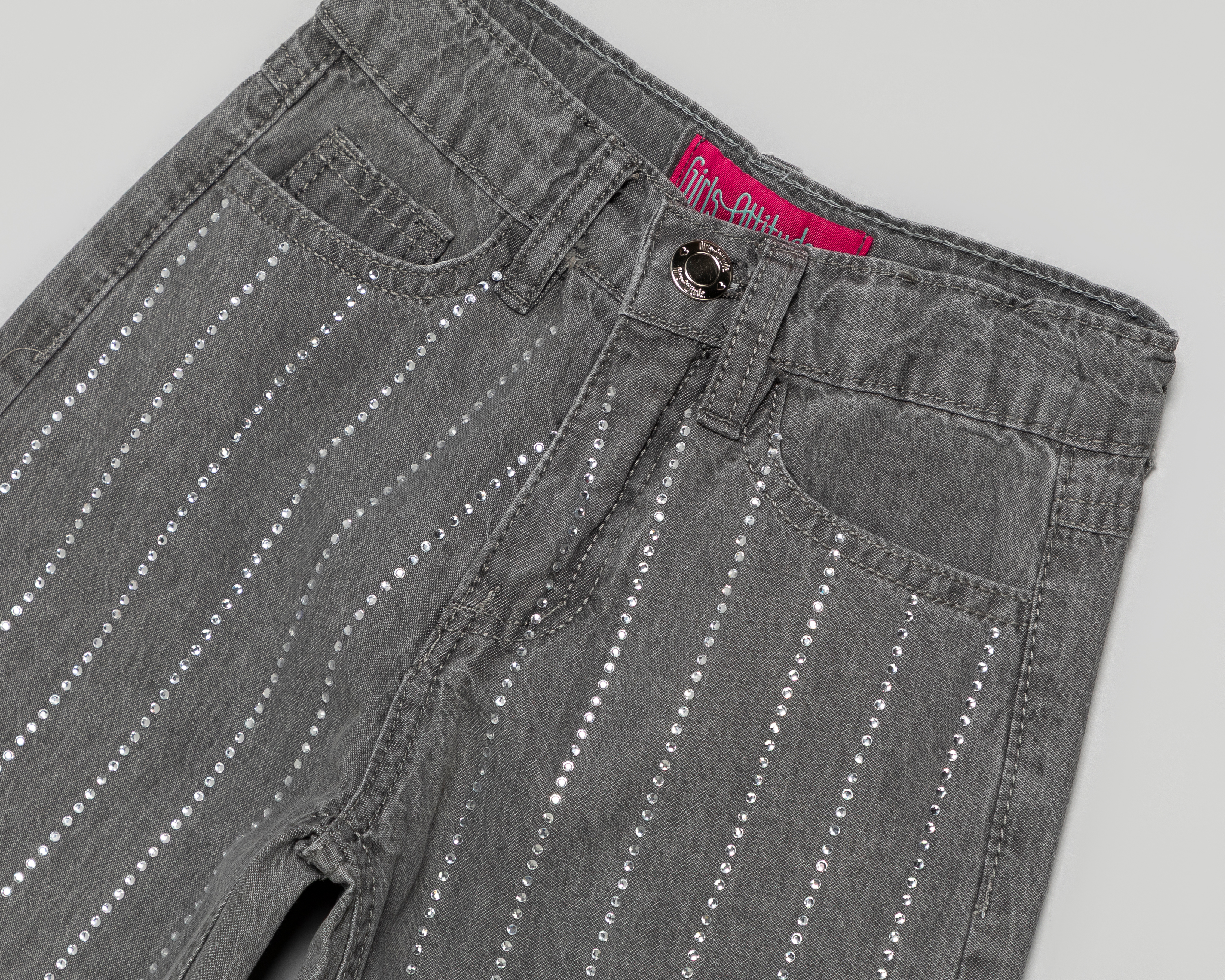 Foto 4 pulgar | Foto 3 | Pantalón Girls Attitude Wide Leg para Niña